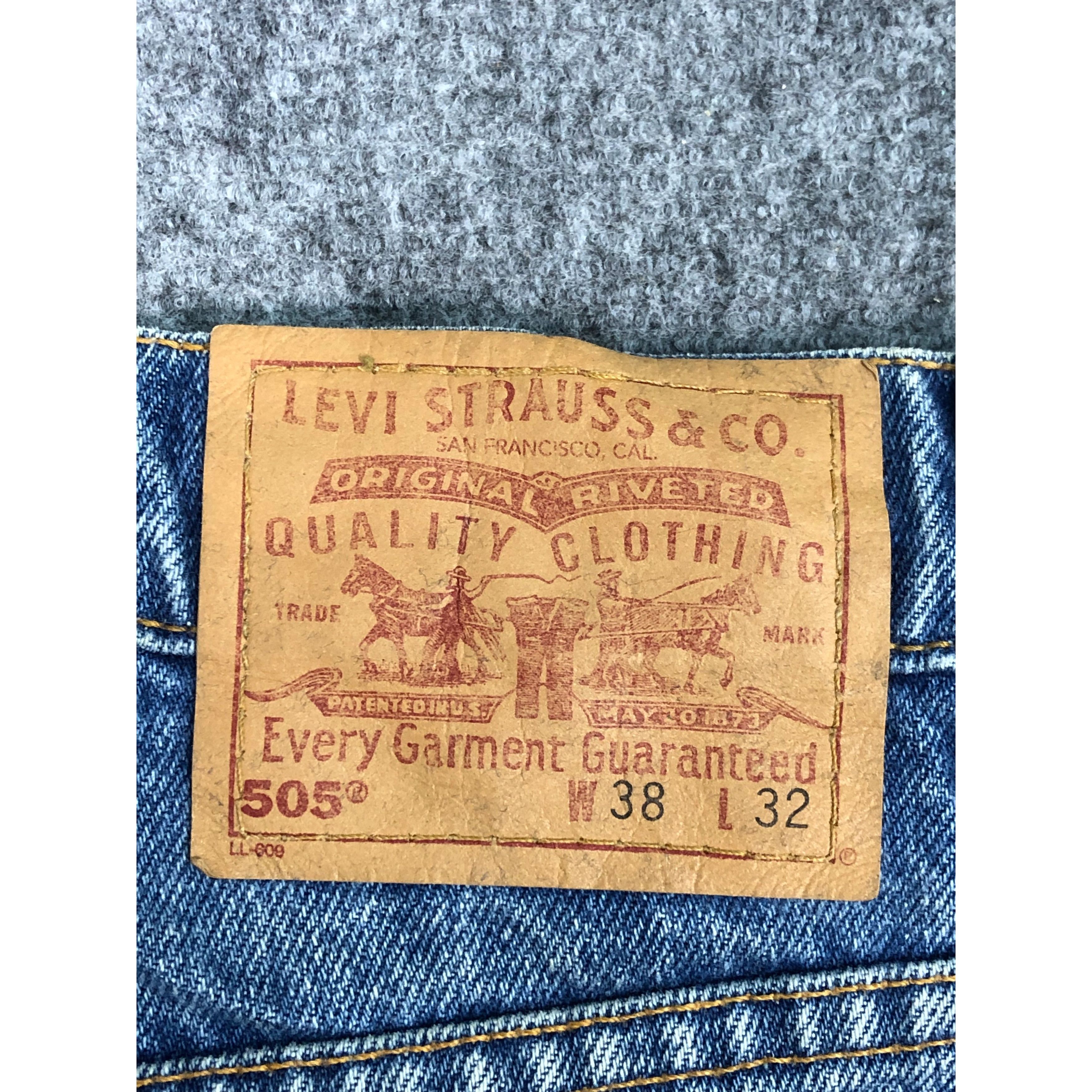 Levi's Vintage 90s Levis 505 Jeans Dirty Wash DP0460 Size US 39 - 5 Thumbnail