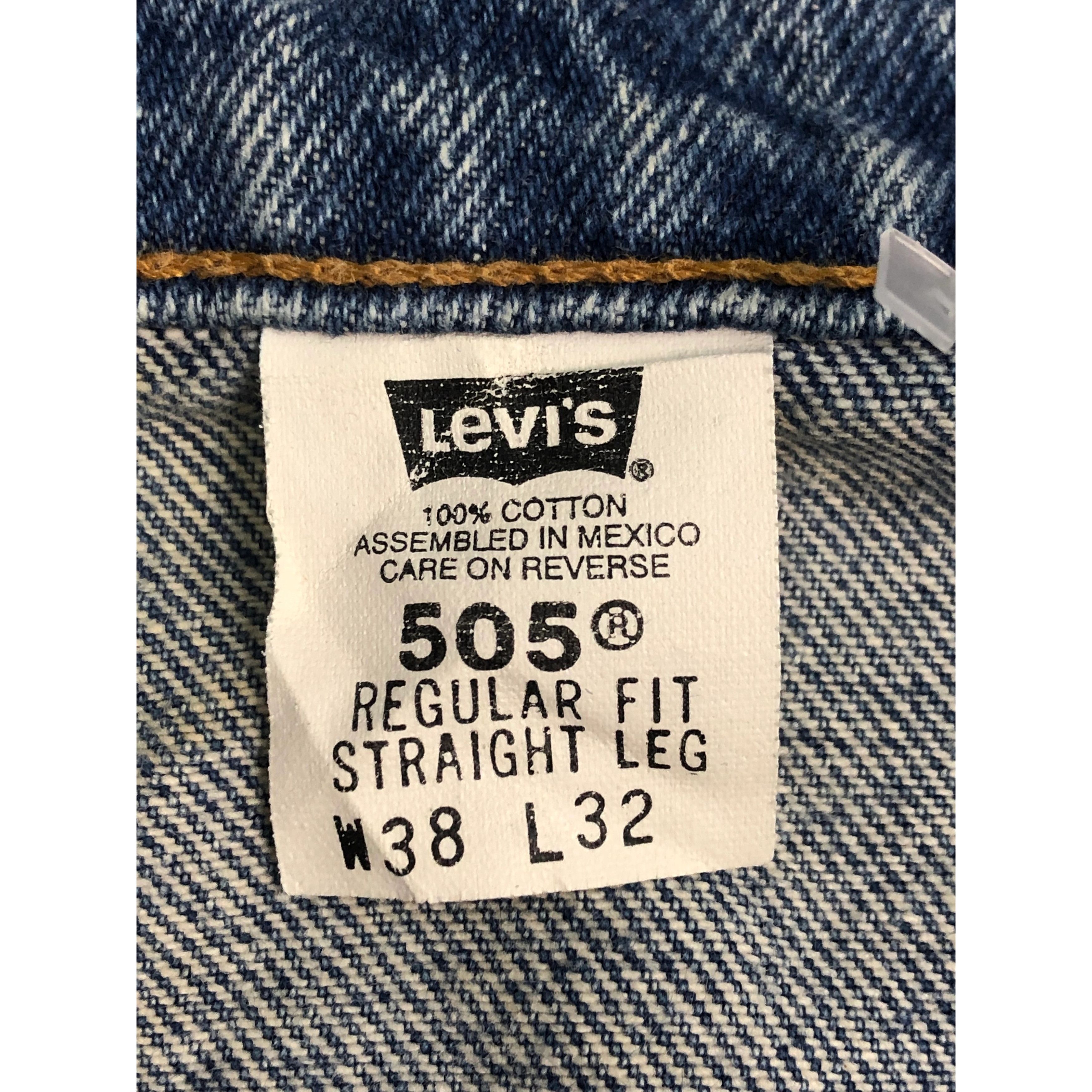 Levi's Vintage 90s Levis 505 Jeans Dirty Wash DP0460 Size US 39 - 6 Thumbnail