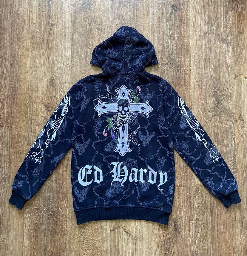 Vintage ed hardy zip up hoodie Size US S / EU 44-46 / 1 - 1 Preview