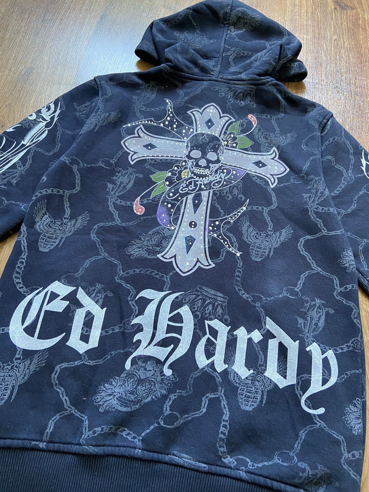 Vintage ed hardy zip up hoodie Size US S / EU 44-46 / 1 - 8 Thumbnail