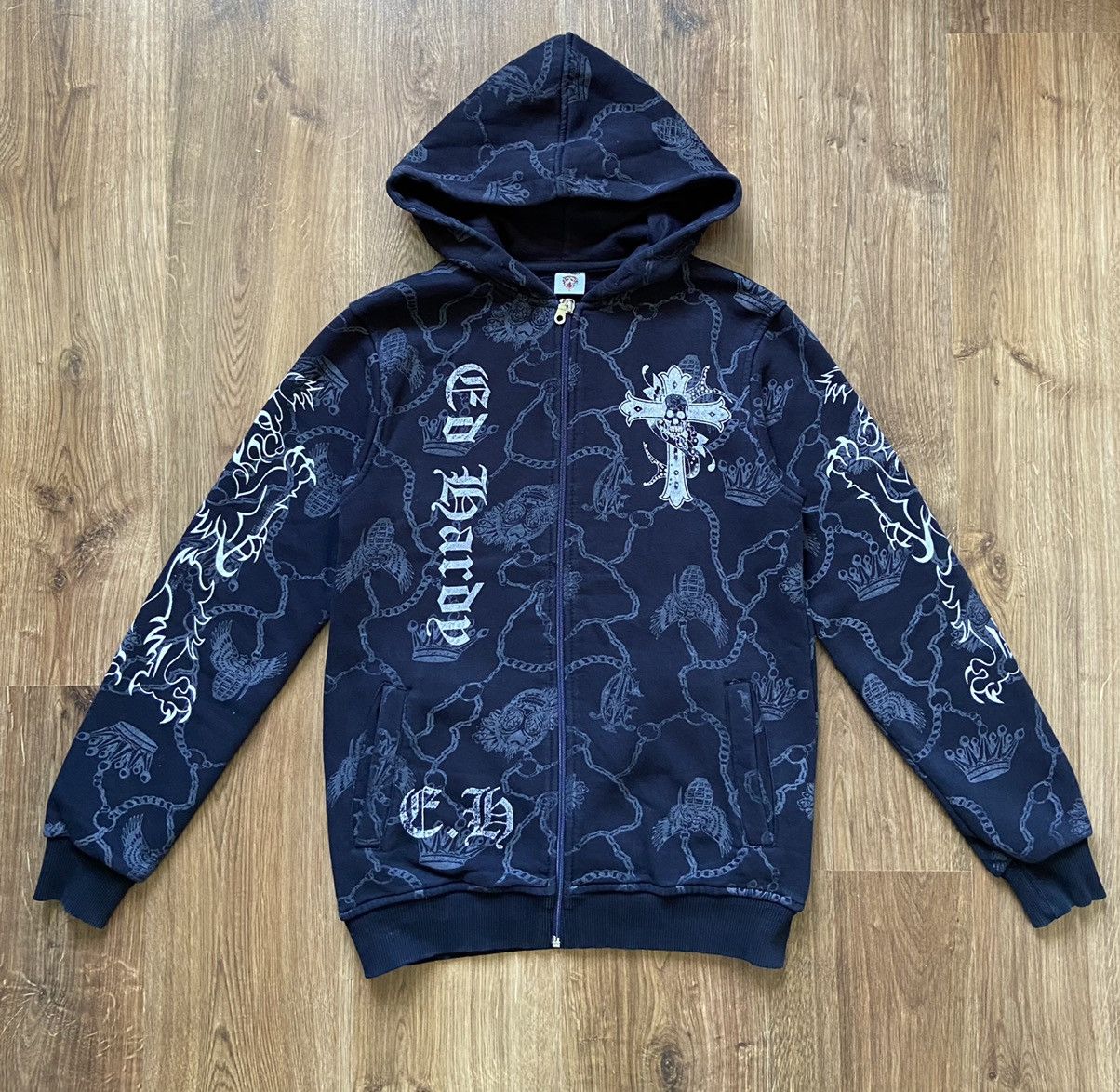 Vintage ed hardy zip up hoodie Size US S / EU 44-46 / 1 - 2 Preview