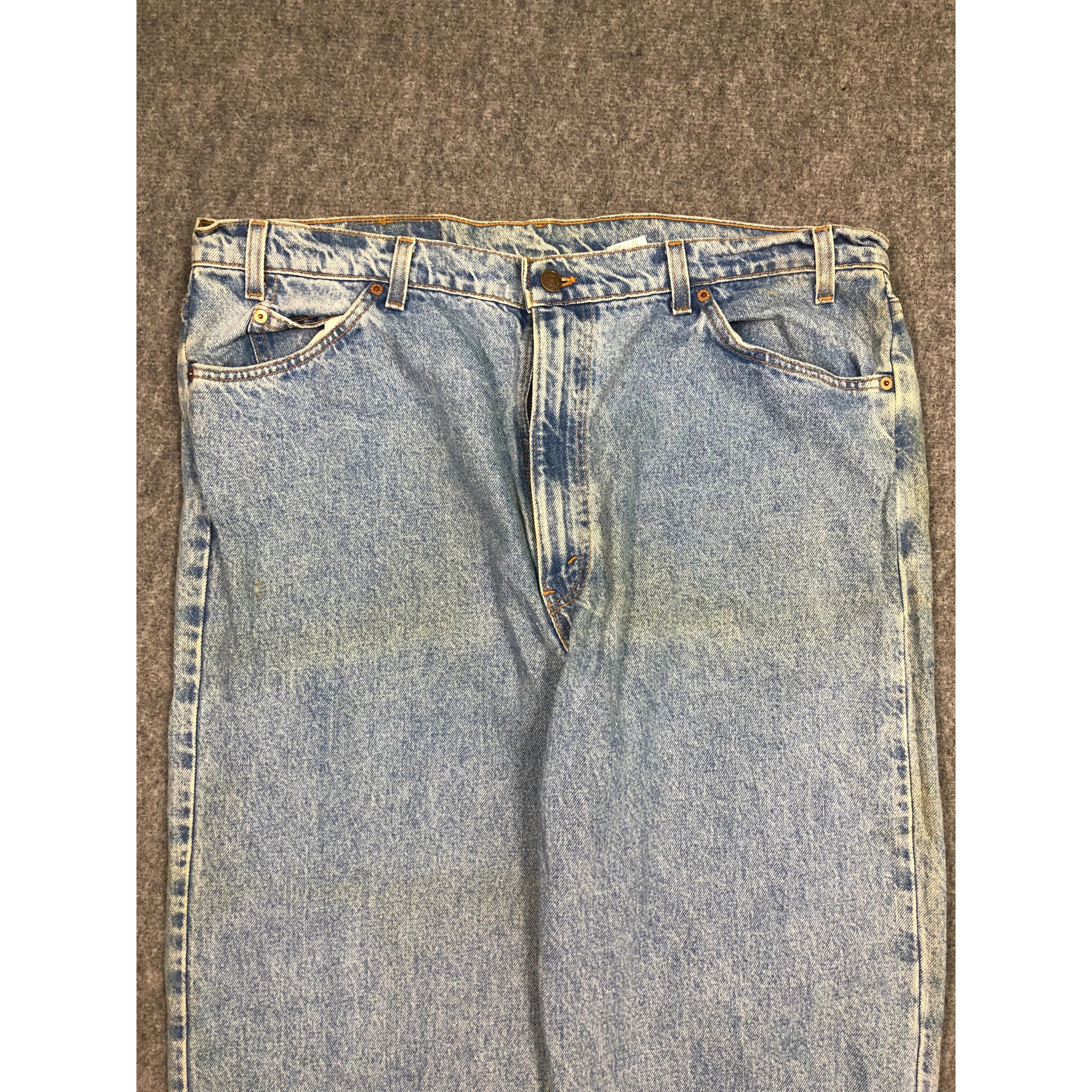 Levi's Vintage 90s Levis 550 Relaxed Fit Faded Denim DP0159 Size US 42 / EU 58 - 3 Thumbnail