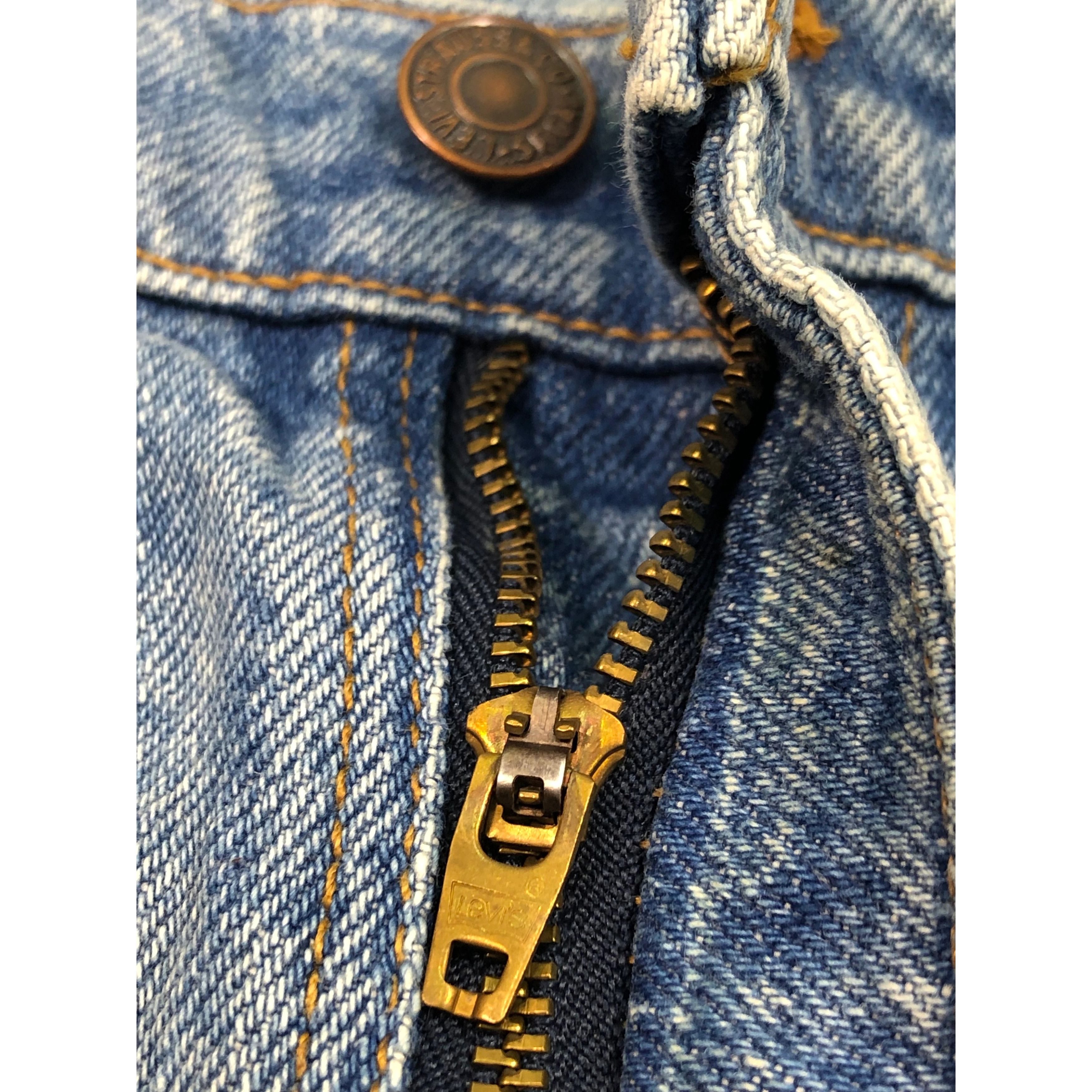 Levi's Vintage 90s Levis 550 Relaxed Fit Faded Denim DP0159 Size US 42 / EU 58 - 7 Thumbnail