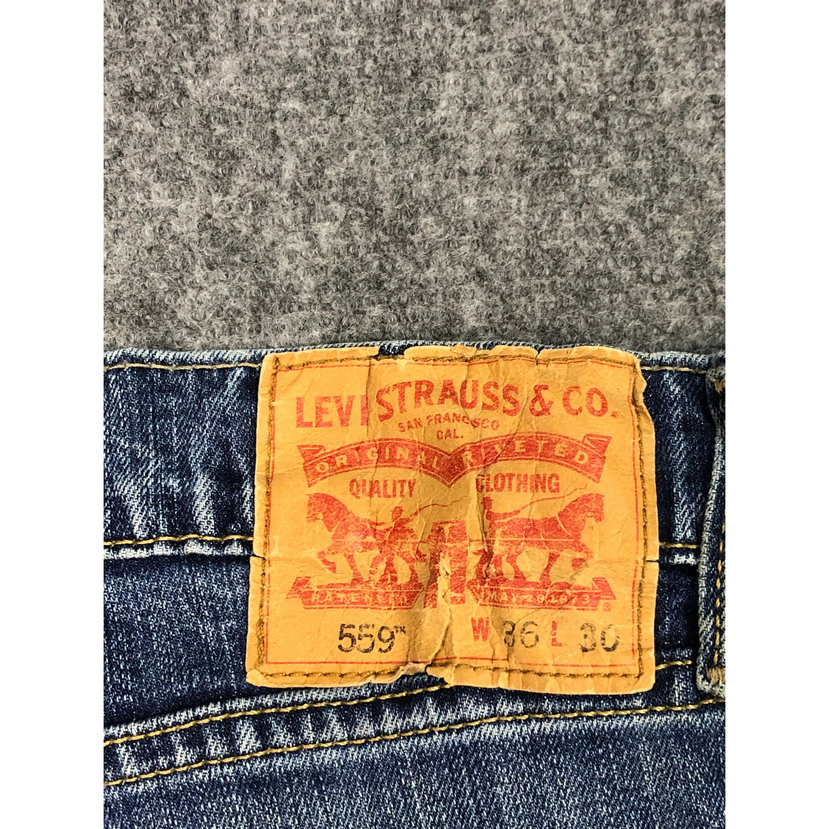 Levi's Vintage Levis 559 Blue Denim Pant DP0155 Size US 37 - 5 Thumbnail