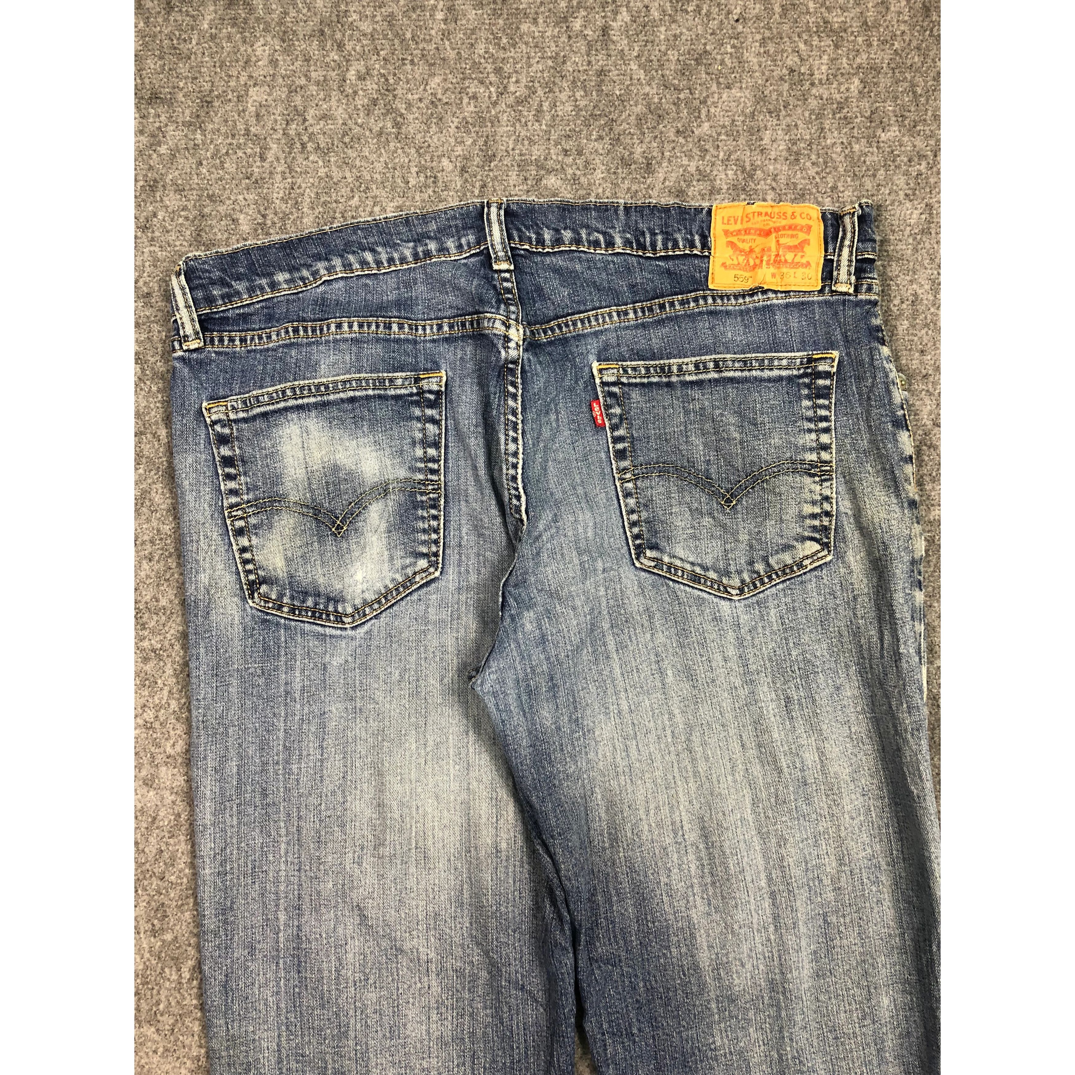 Levi's Vintage Levis 559 Blue Denim Pant DP0155 Size US 37 - 4 Thumbnail
