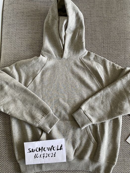 Fear of God Fear Of God Essentials Dark Heather Oatmeal Hoodie Grailed