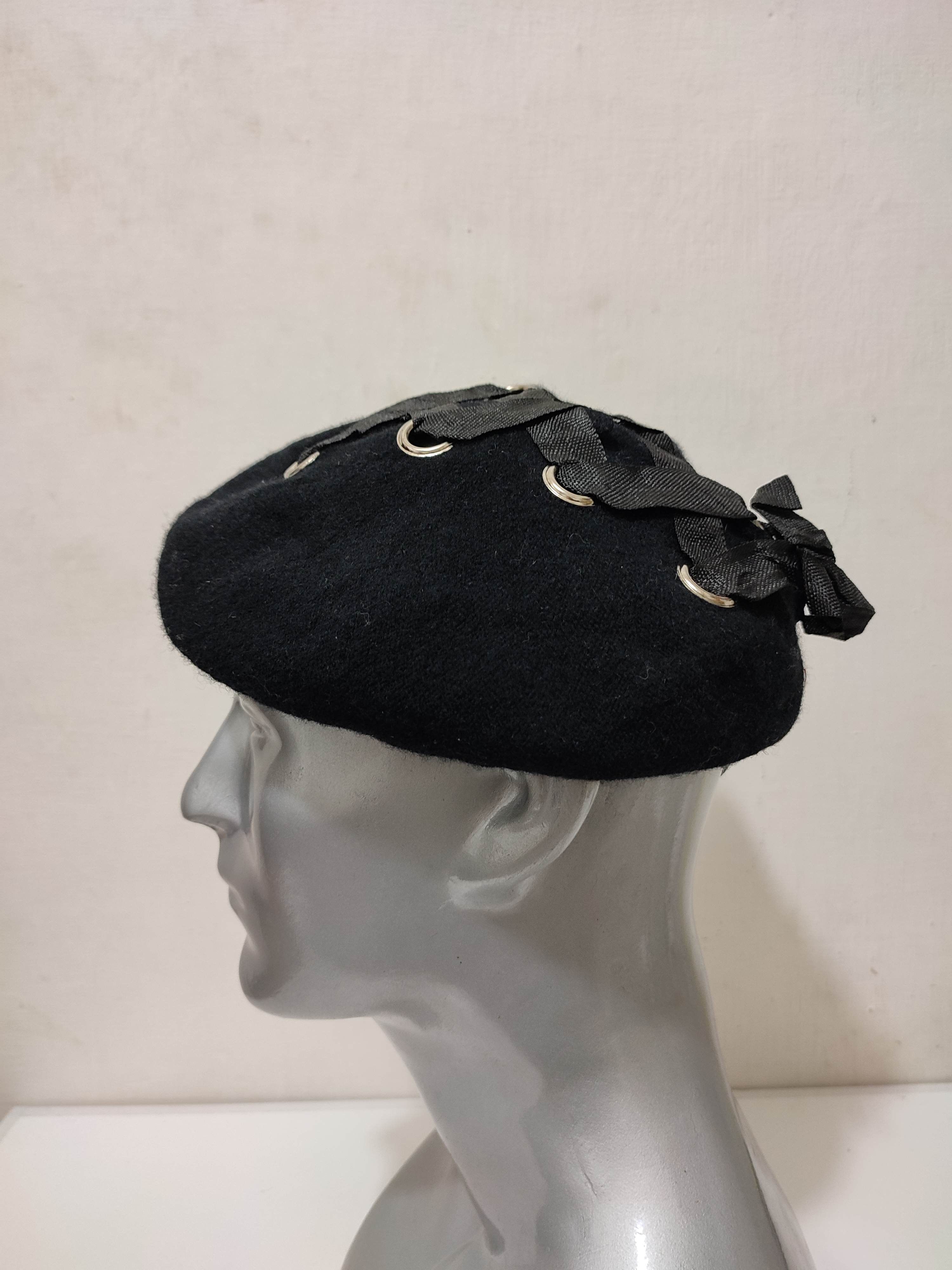 Other Unknown Japanese Barret Hats Nice Design Laces Bondage Punk Size ONE SIZE - 1 Thumbnail