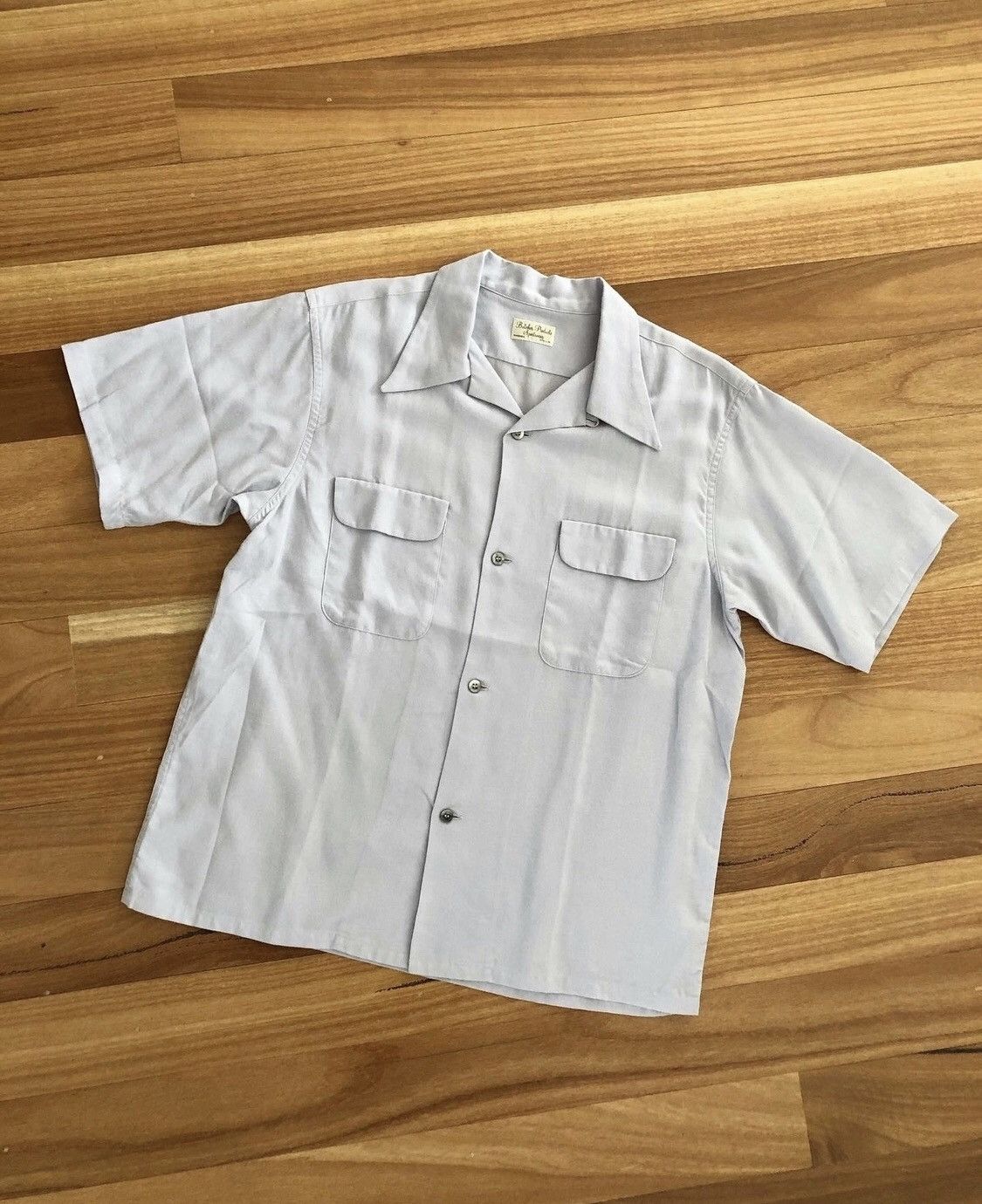 Tenderloin Timeworn Clothing Rayon Shirt M. Blue Grailed