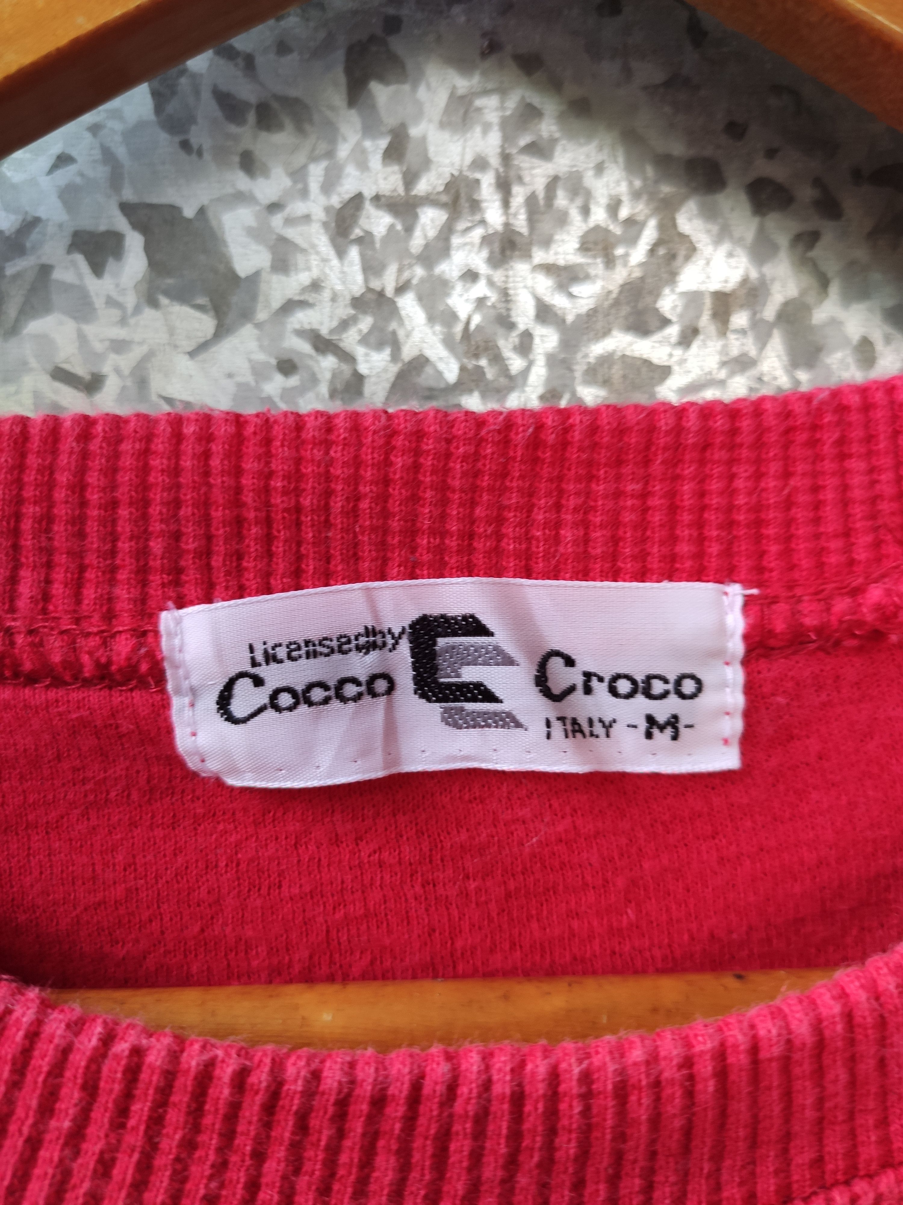 Designer Cocco Croco Sweatshirt spell out multi colour Size US M / EU 48-50 / 2 - 4 Thumbnail