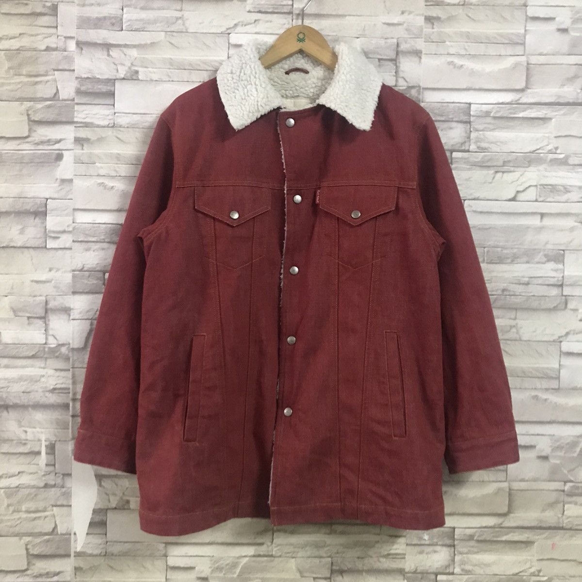 Japanese Brand Karl Helmut Denim Jacket Sherpa Size US M / EU 48-50 / 2 - 3 Thumbnail
