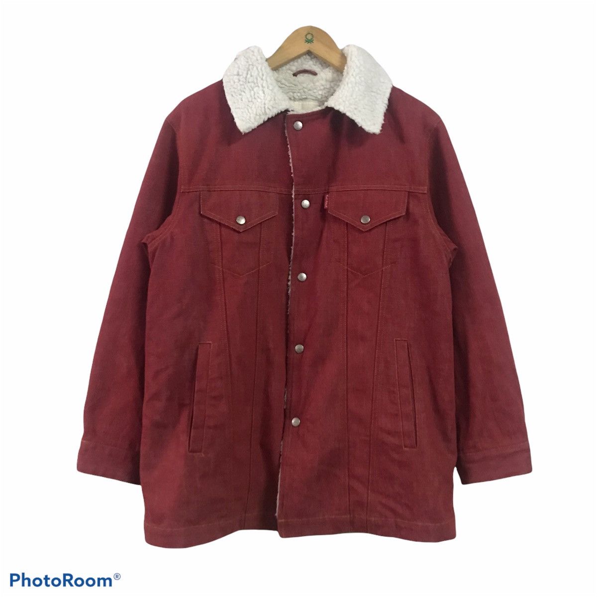 Japanese Brand Karl Helmut Denim Jacket Sherpa Size US M / EU 48-50 / 2 - 2 Thumbnail