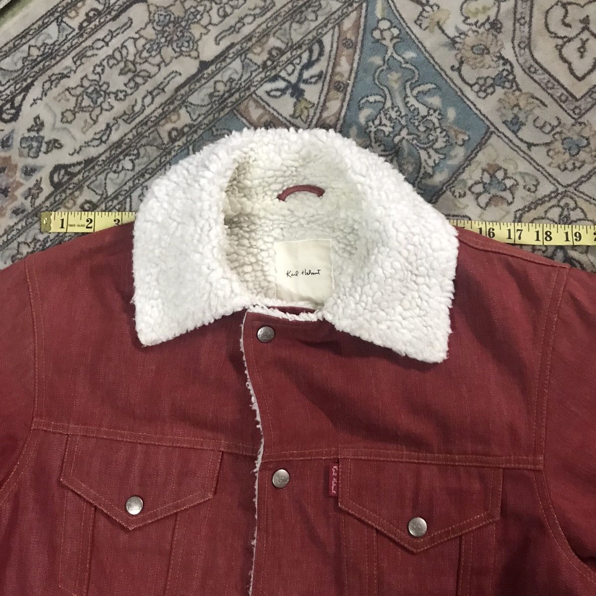 Japanese Brand Karl Helmut Denim Jacket Sherpa Size US M / EU 48-50 / 2 - 16 Thumbnail
