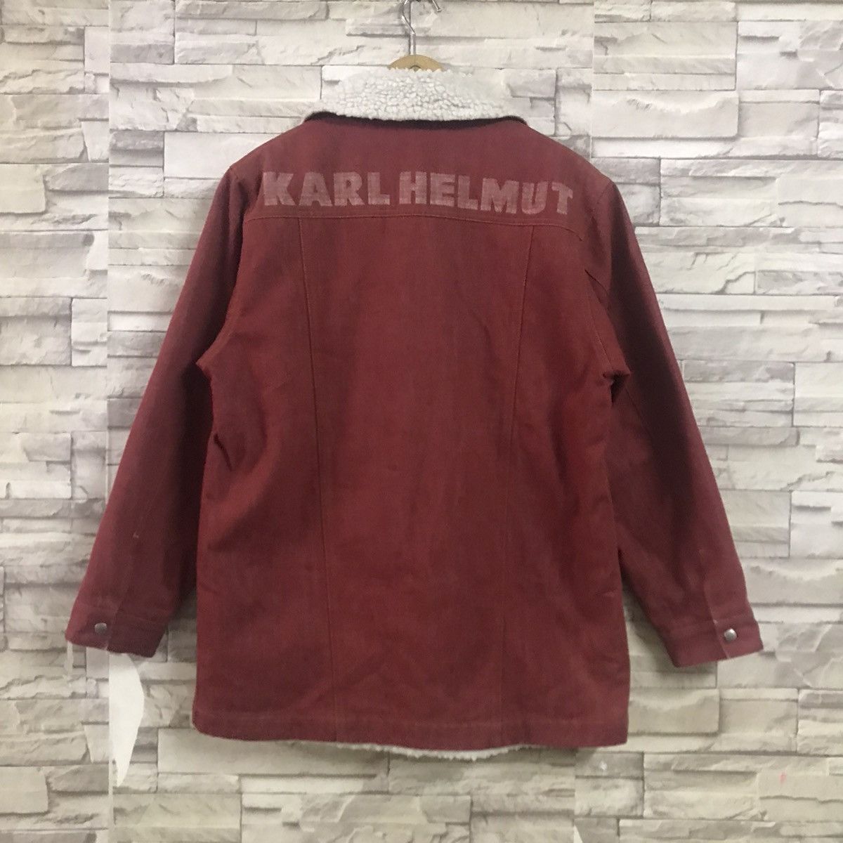 Japanese Brand Karl Helmut Denim Jacket Sherpa Size US M / EU 48-50 / 2 - 4 Thumbnail