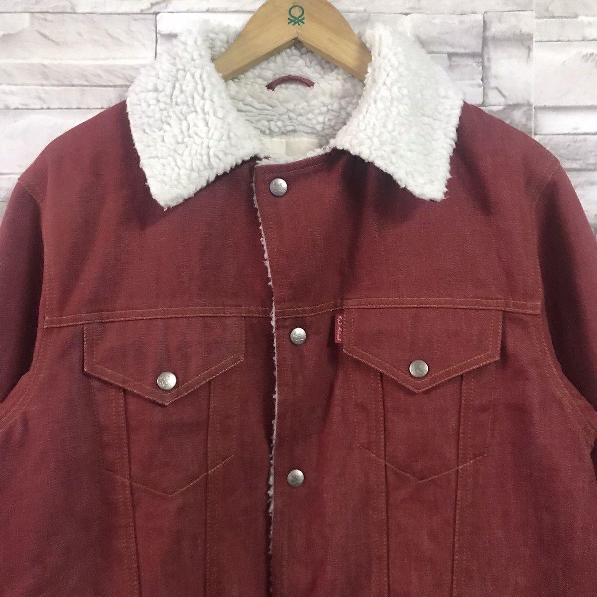 Japanese Brand Karl Helmut Denim Jacket Sherpa Size US M / EU 48-50 / 2 - 5 Thumbnail