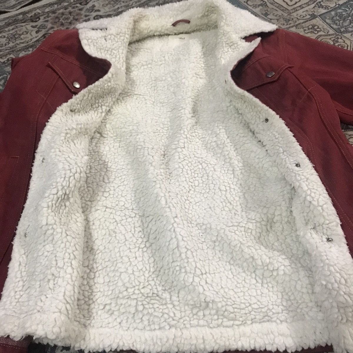 Japanese Brand Karl Helmut Denim Jacket Sherpa Size US M / EU 48-50 / 2 - 18 Thumbnail