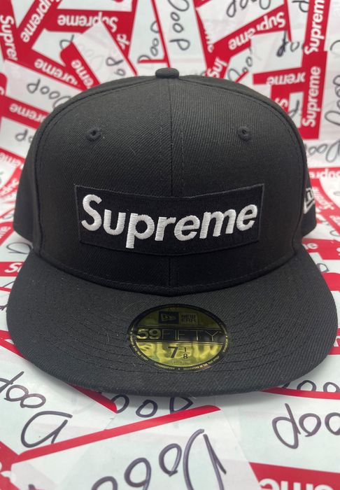 Supreme Supreme Champions Box Logo New Era Black 7 1/8 | Grailed