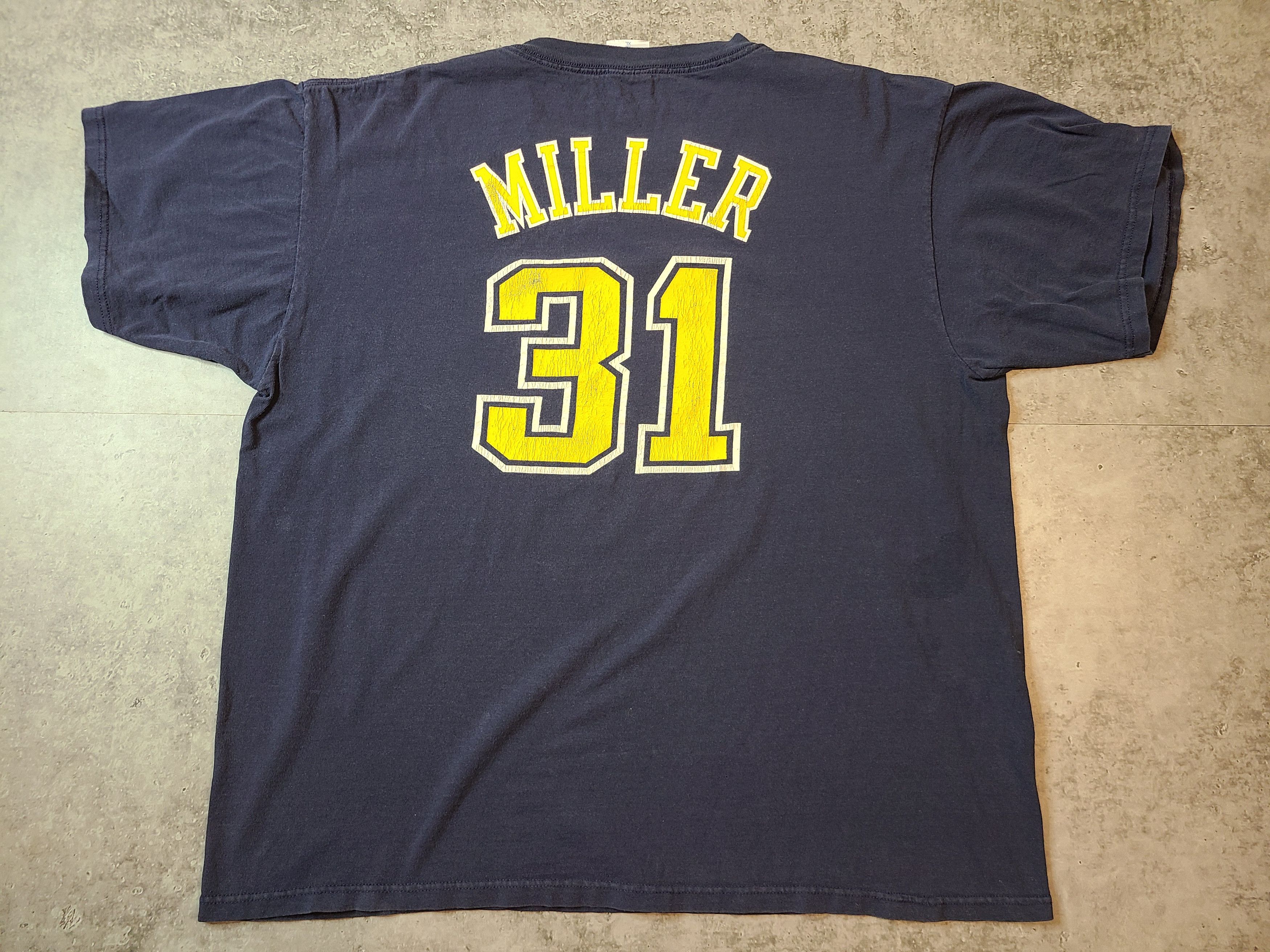 Majestic NBA Vintage Vintage NBA Indiana Pacers Reggie Miller 31 TShirt XL Grailed