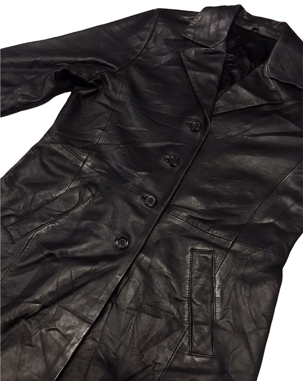 Gianni Valentino × Valentino Gianni VALENTINO ITALY, LEATHER Coat / Sheep Leather Size US L / EU 52-54 / 3 - 12 Thumbnail