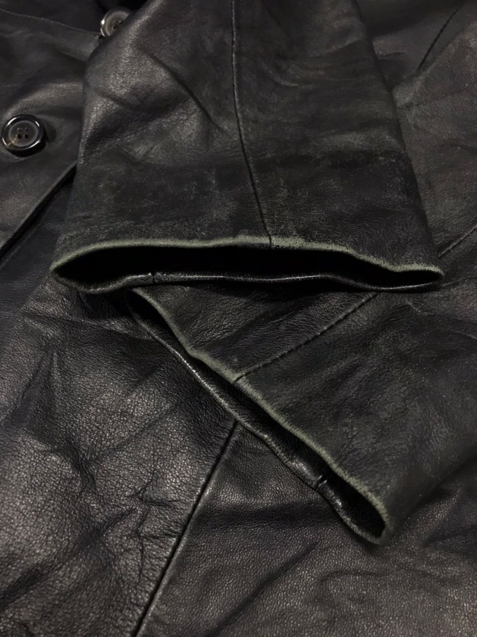 Gianni Valentino × Valentino Gianni VALENTINO ITALY, LEATHER Coat / Sheep Leather Size US L / EU 52-54 / 3 - 11 Thumbnail