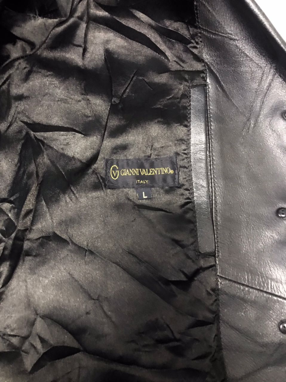 Gianni Valentino × Valentino Gianni VALENTINO ITALY, LEATHER Coat / Sheep Leather Size US L / EU 52-54 / 3 - 14 Thumbnail