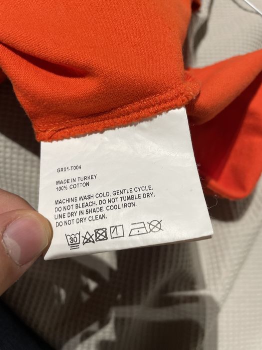 Gosha Rubchinskiy Gr-Uniforma orange t-shirt | Grailed