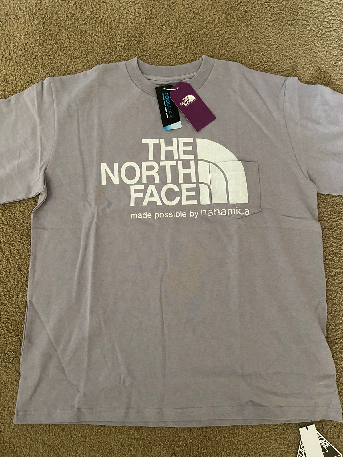 Palace Palace x the north face purple label h/s logo tee | Grailed