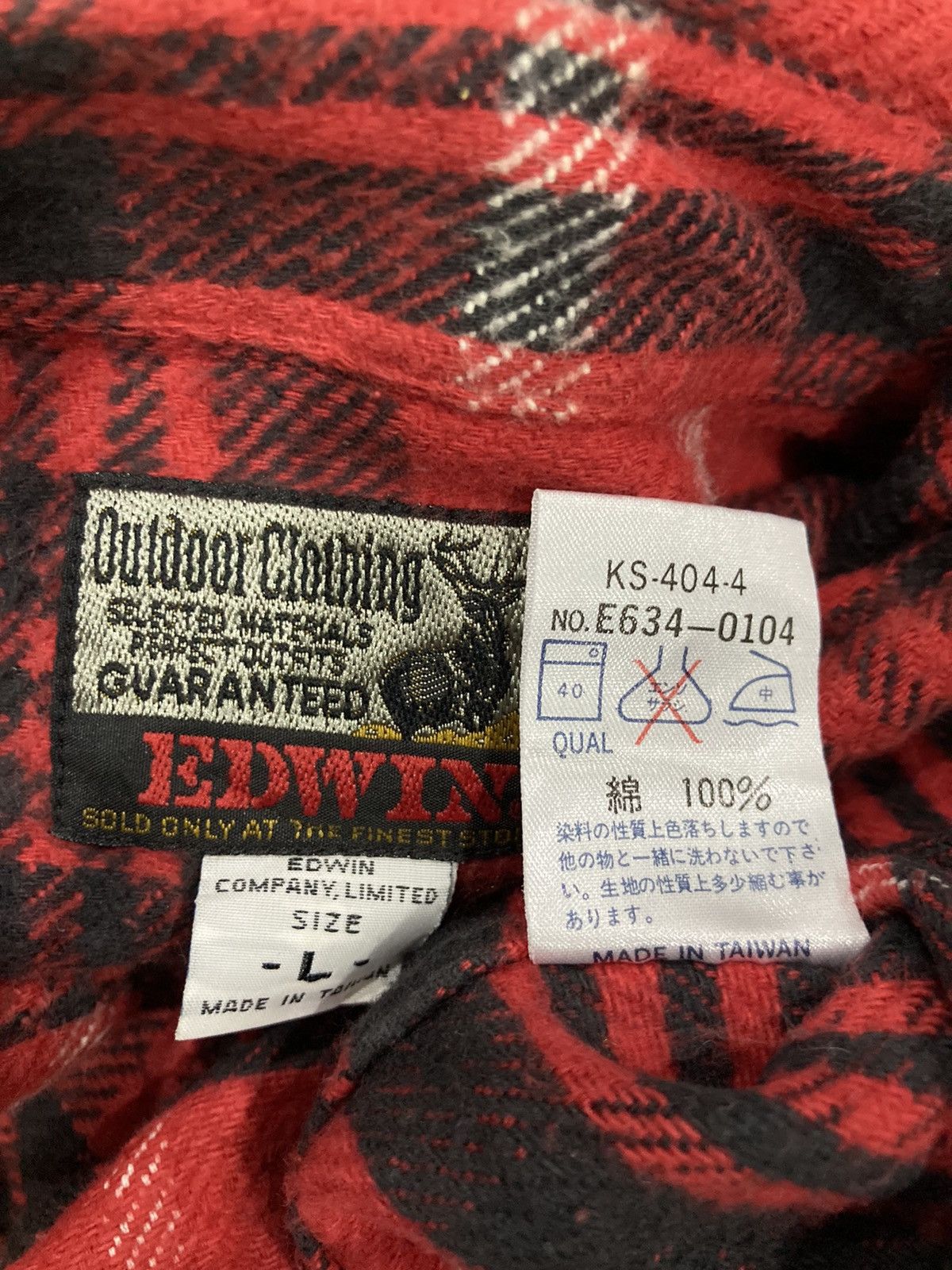 Edwin Edwin Outdoor Clothing Checkered Flannel Size US L / EU 52-54 / 3 - 6 Thumbnail