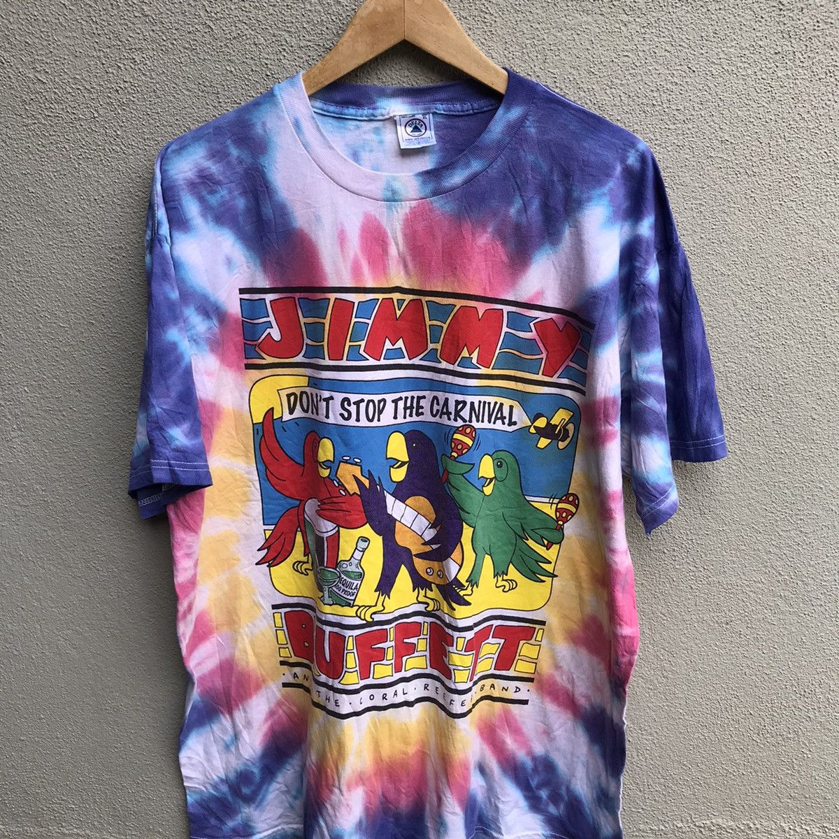 Band Tees Vintage 90s JIMMY BUFFET band tee tie dye Size US XL / EU 56 / 4 - 2 Thumbnail