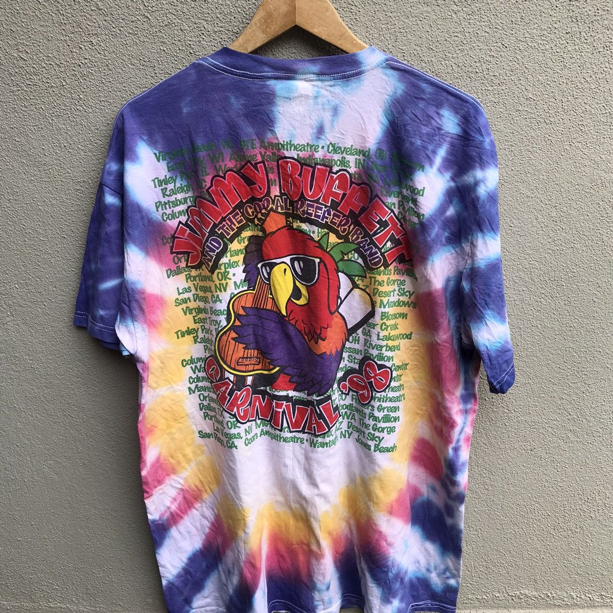 Band Tees Vintage 90s JIMMY BUFFET band tee tie dye Size US XL / EU 56 / 4 - 3 Thumbnail