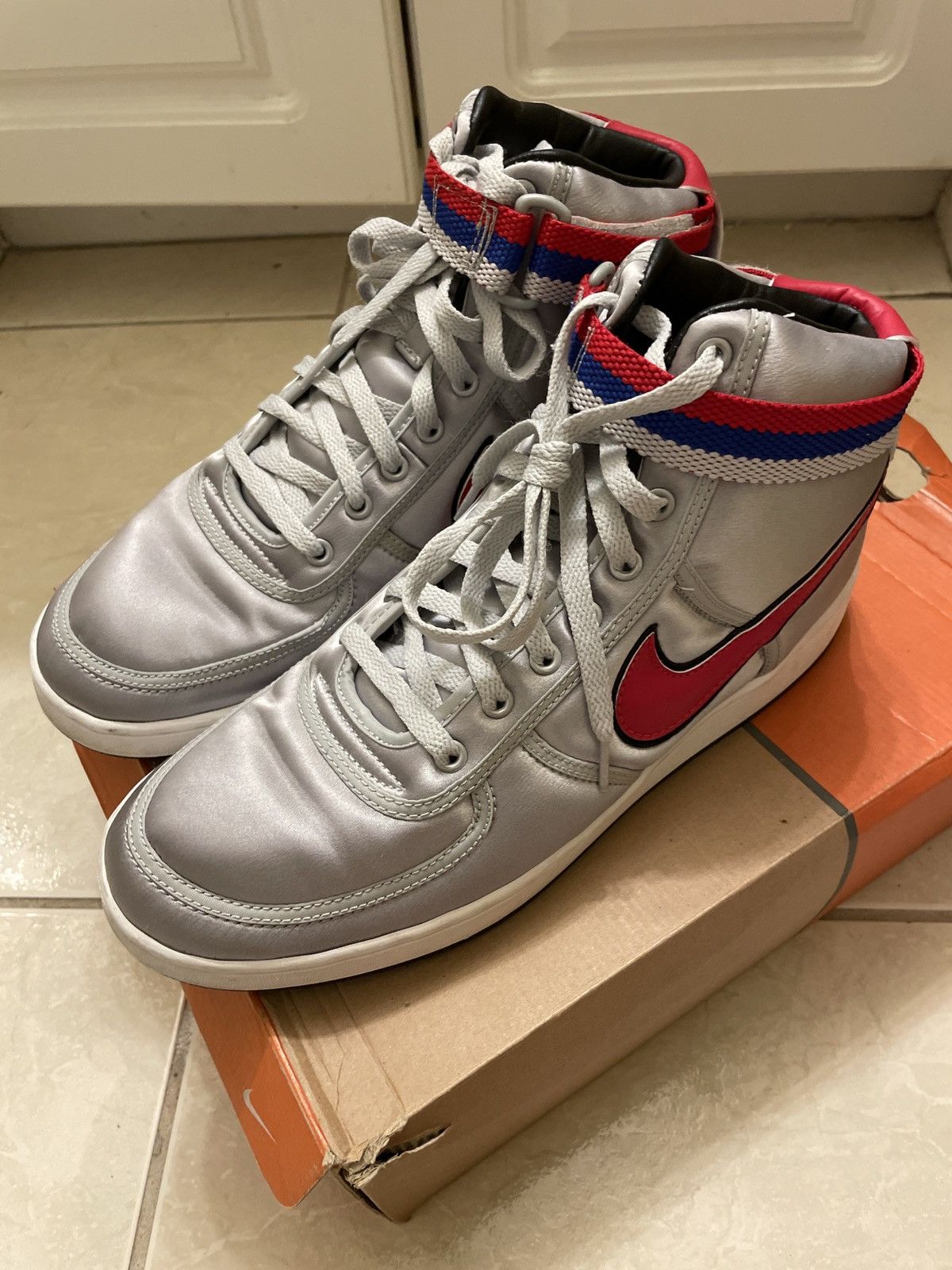 Nike Vandal Supreme Metallic Silver | Samba-Black 2002 Size US 11.5 / EU 44-45 - 4 Thumbnail