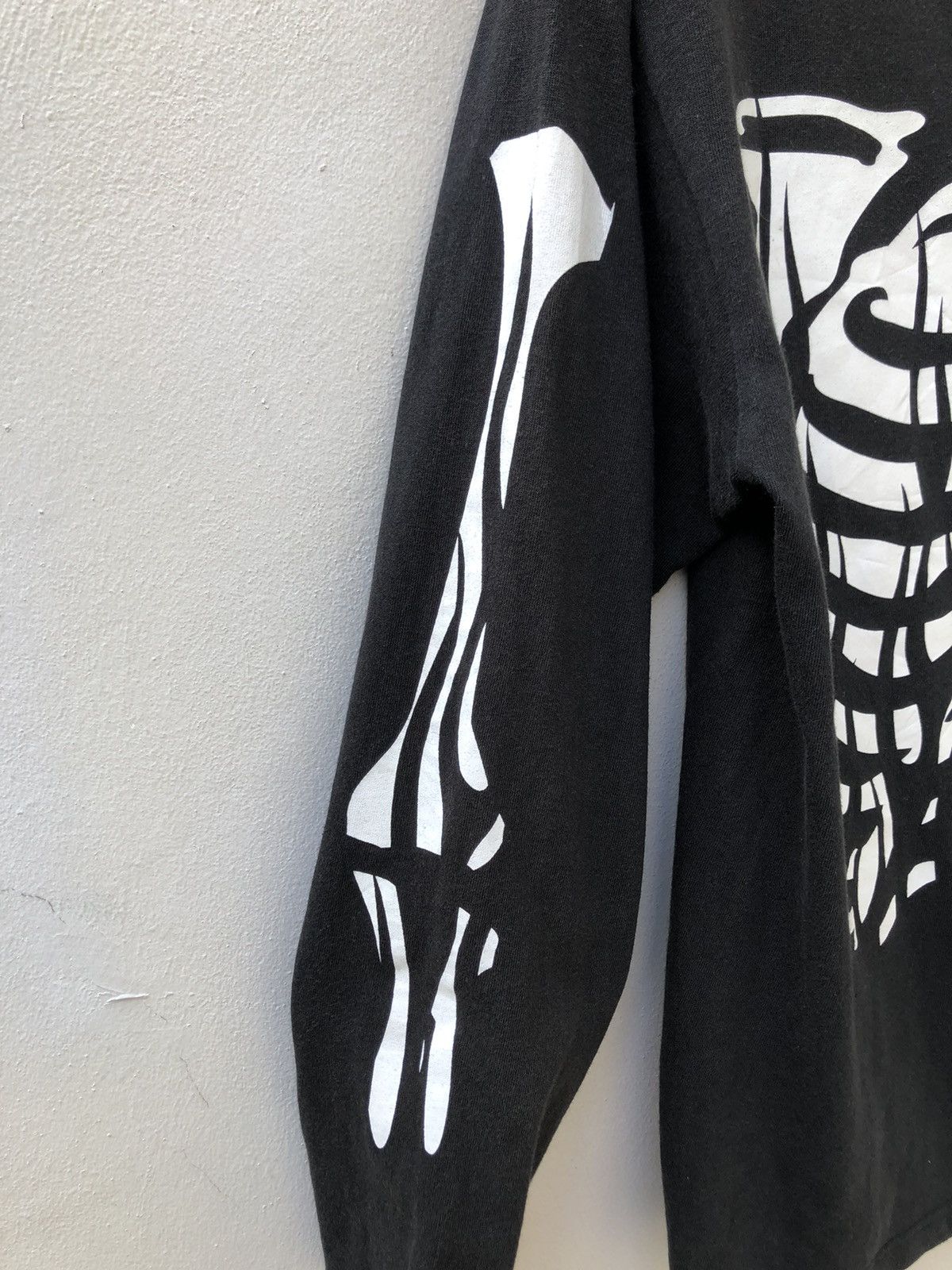 Vanson Leathers Vanson Black Long Sleeves Skeleton t shirt Size US M / EU 48-50 / 2 - 5 Thumbnail