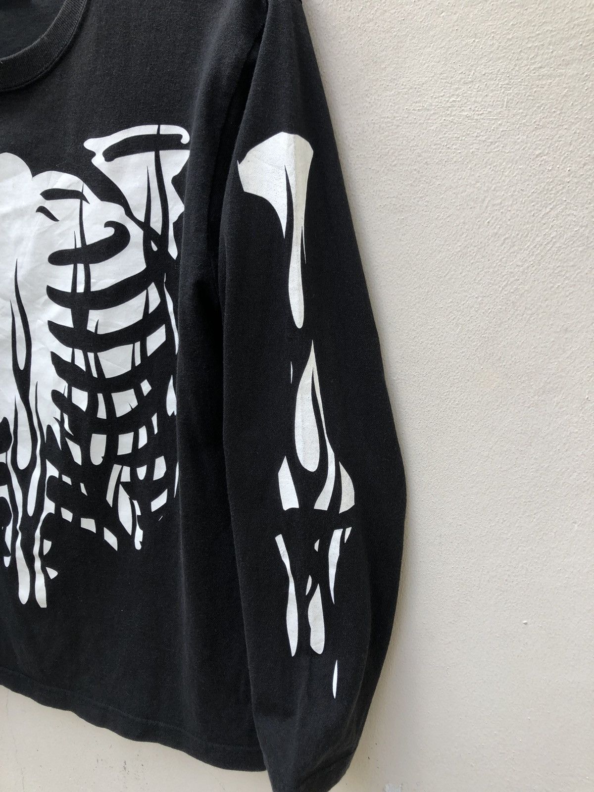 Vanson Leathers Vanson Black Long Sleeves Skeleton t shirt Size US M / EU 48-50 / 2 - 4 Thumbnail