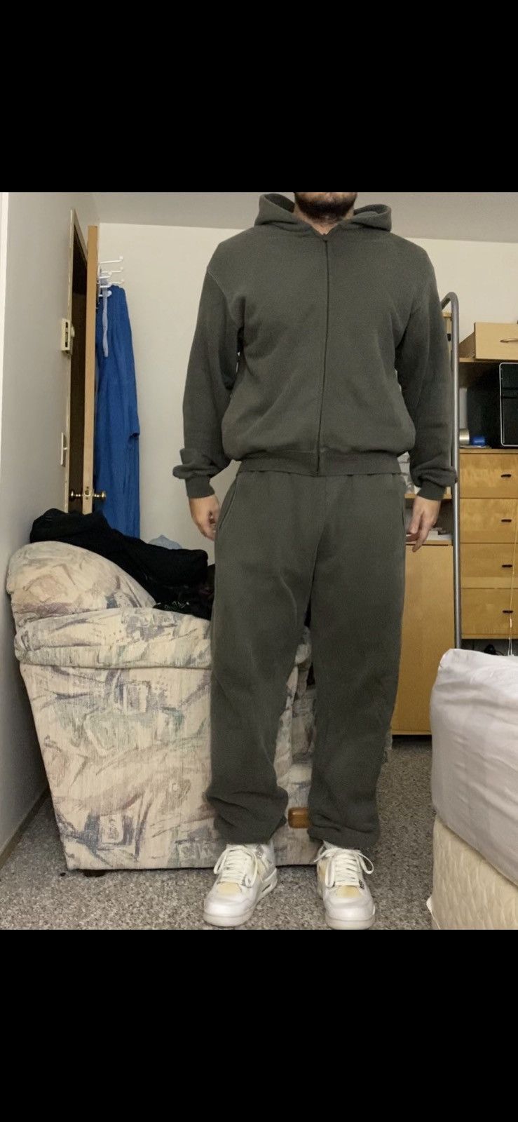 yeezy season6 zip hoodie gravel M