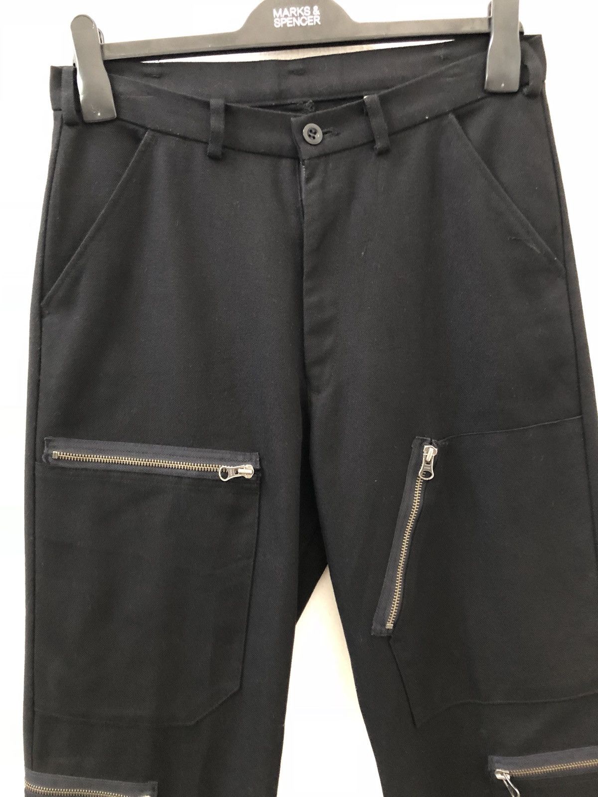 Japanese Brand × Seditionaries VIRUS Japan Black Multiple Zipper Parachute Bondage Size US 30 / EU 46 - 2 Thumbnail