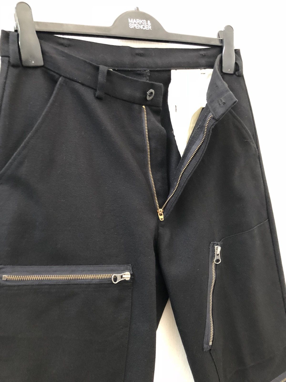 Japanese Brand × Seditionaries VIRUS Japan Black Multiple Zipper Parachute Bondage Size US 30 / EU 46 - 6 Thumbnail