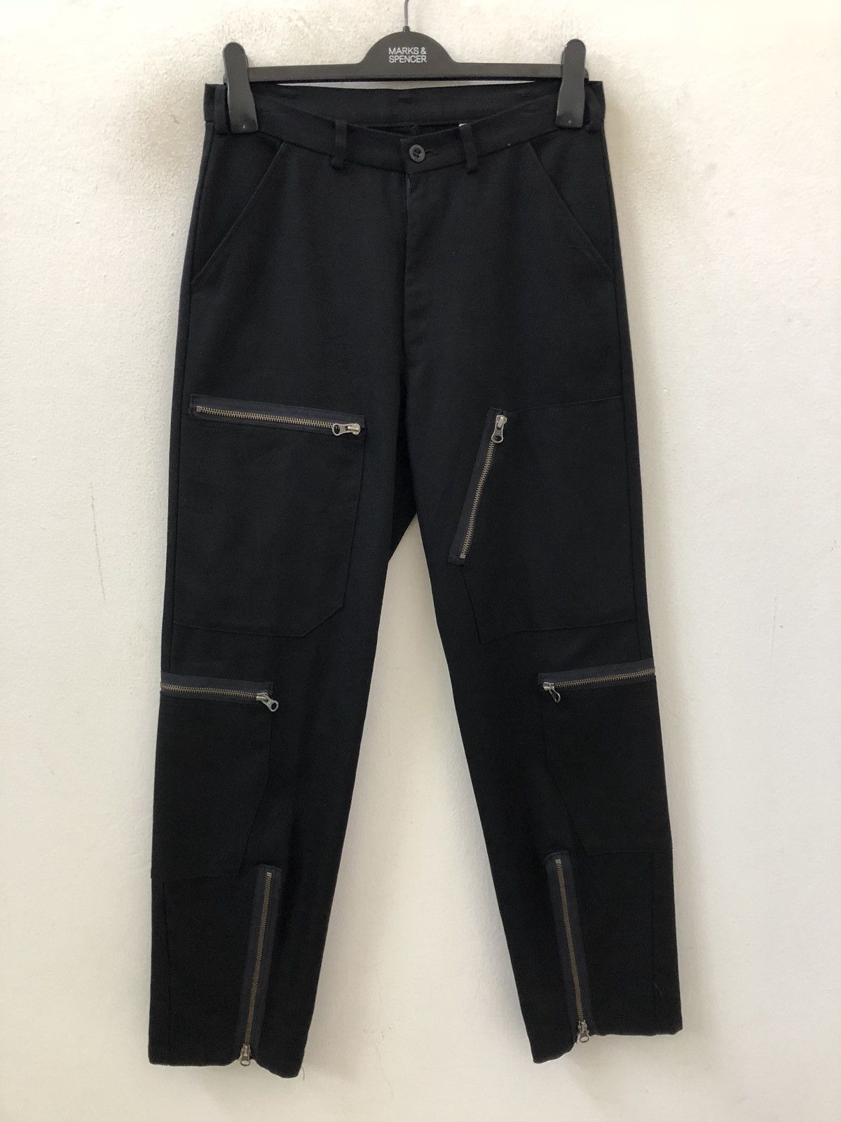 Japanese Brand × Seditionaries VIRUS Japan Black Multiple Zipper Parachute Bondage Size US 30 / EU 46 - 1 Thumbnail