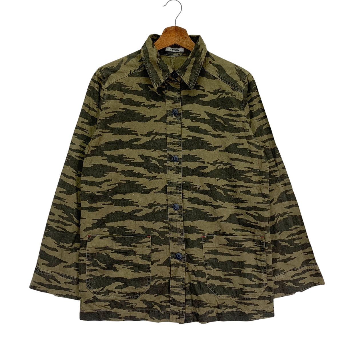 Japanese Brand × Vintage Vintage Camouflage Hunting Long Sleeves Shirts Size US M / EU 48-50 / 2 - 1 Thumbnail