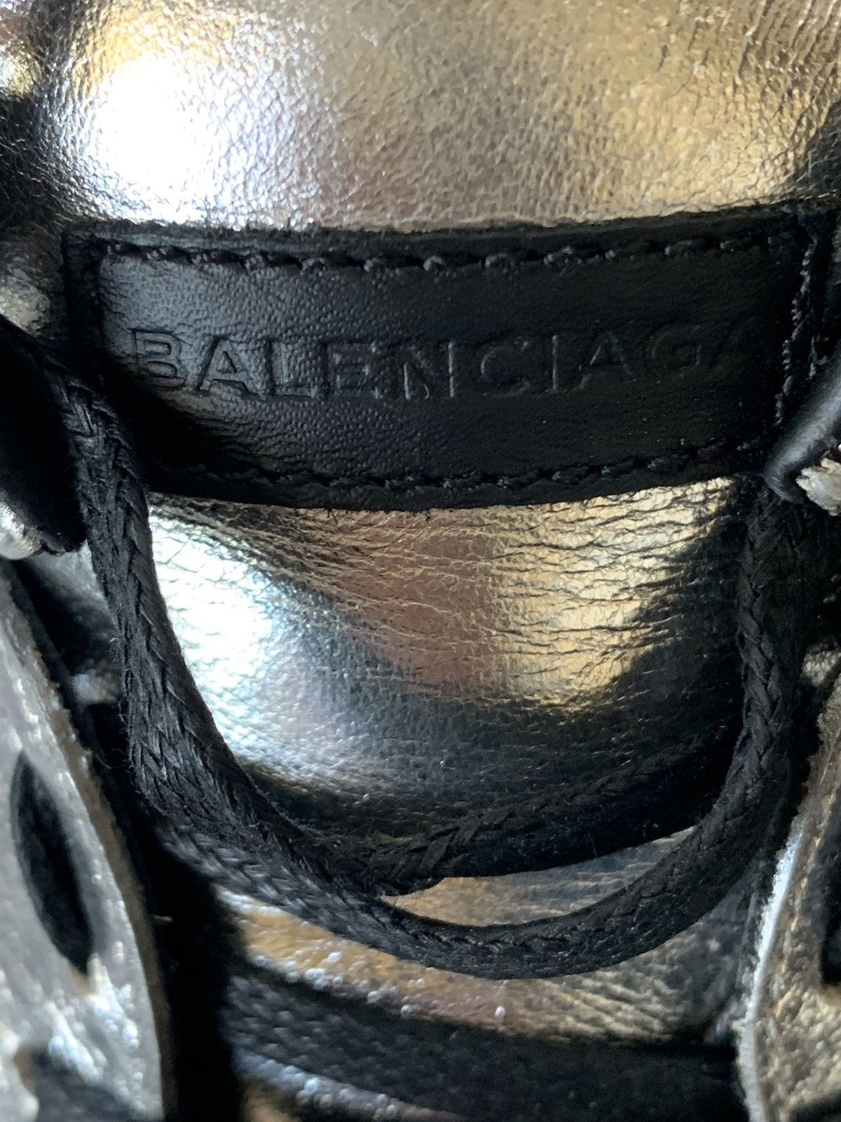 Balenciaga BALENCIAGA METALLIC SILVER SNEAKERS Size US 6 / EU 39 - 9 Thumbnail