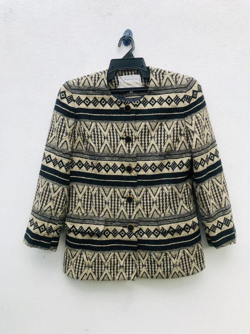 image of Vintage Japanese Designer Women Fashion Style Sweater Jaket (Size Medium)