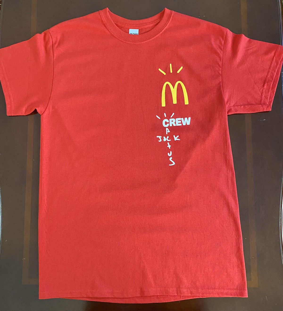 Travis Scott Cactus Jack x Mcdonalds Crew Member Shirt Size US S / EU 44-46 / 1 - 2 Thumbnail