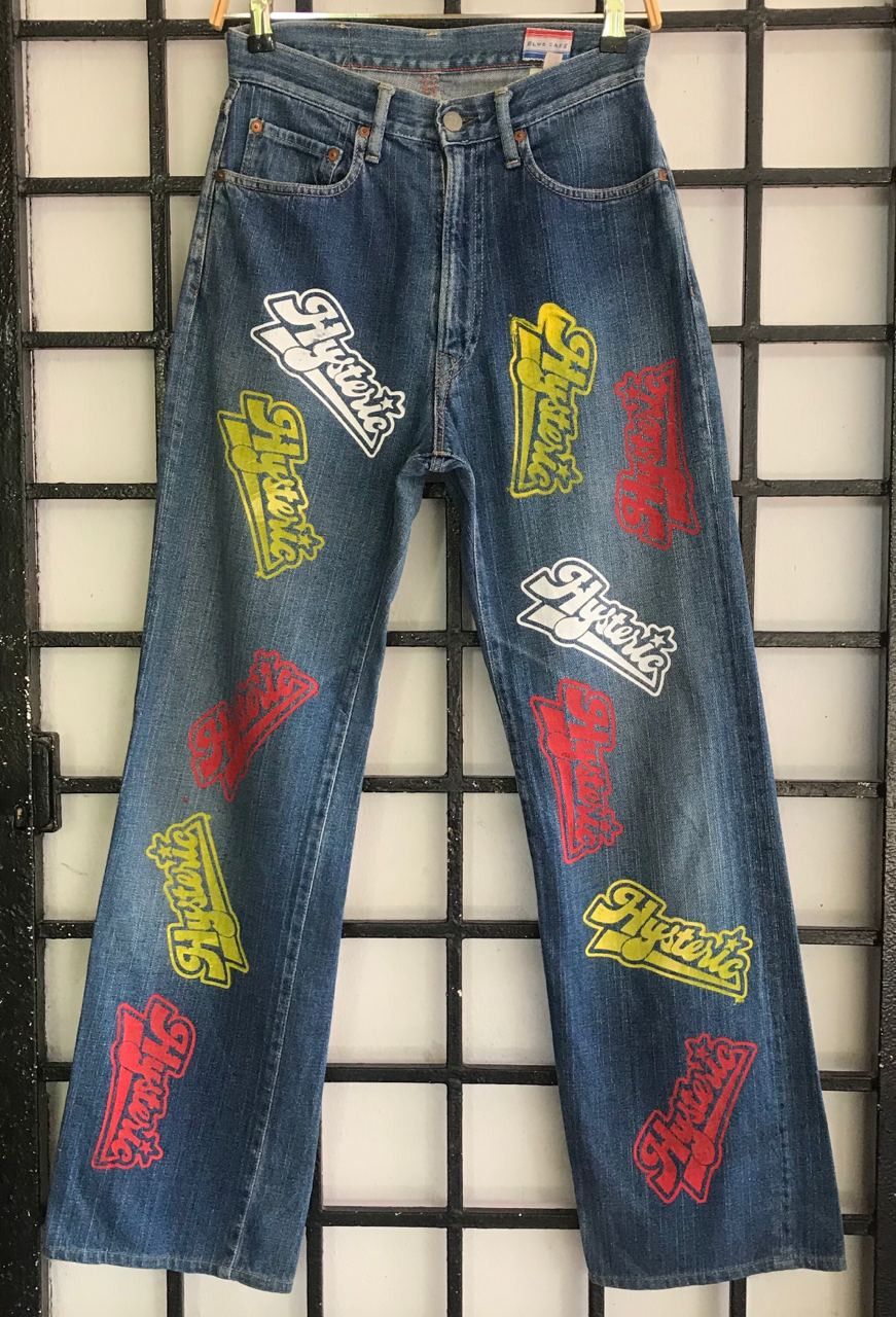 45rpm × Japanese Brand 🔥 Vintage 45Rpm FullPrint HG Brand Denim Jeans Size US 29 - 1 Thumbnail