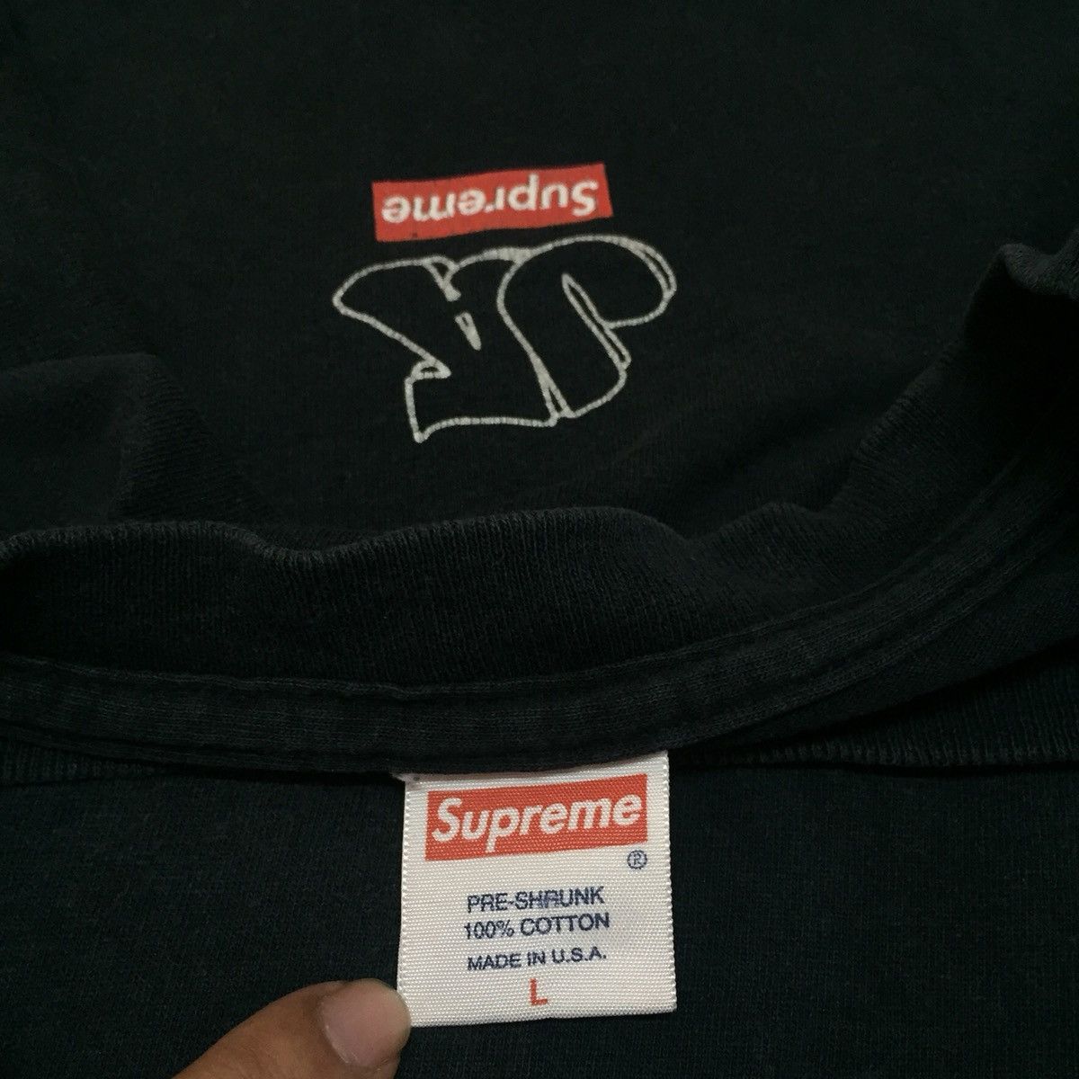 Designer × Supreme Distressed supreme spellout Size US L / EU 52-54 / 3 - 7 Thumbnail