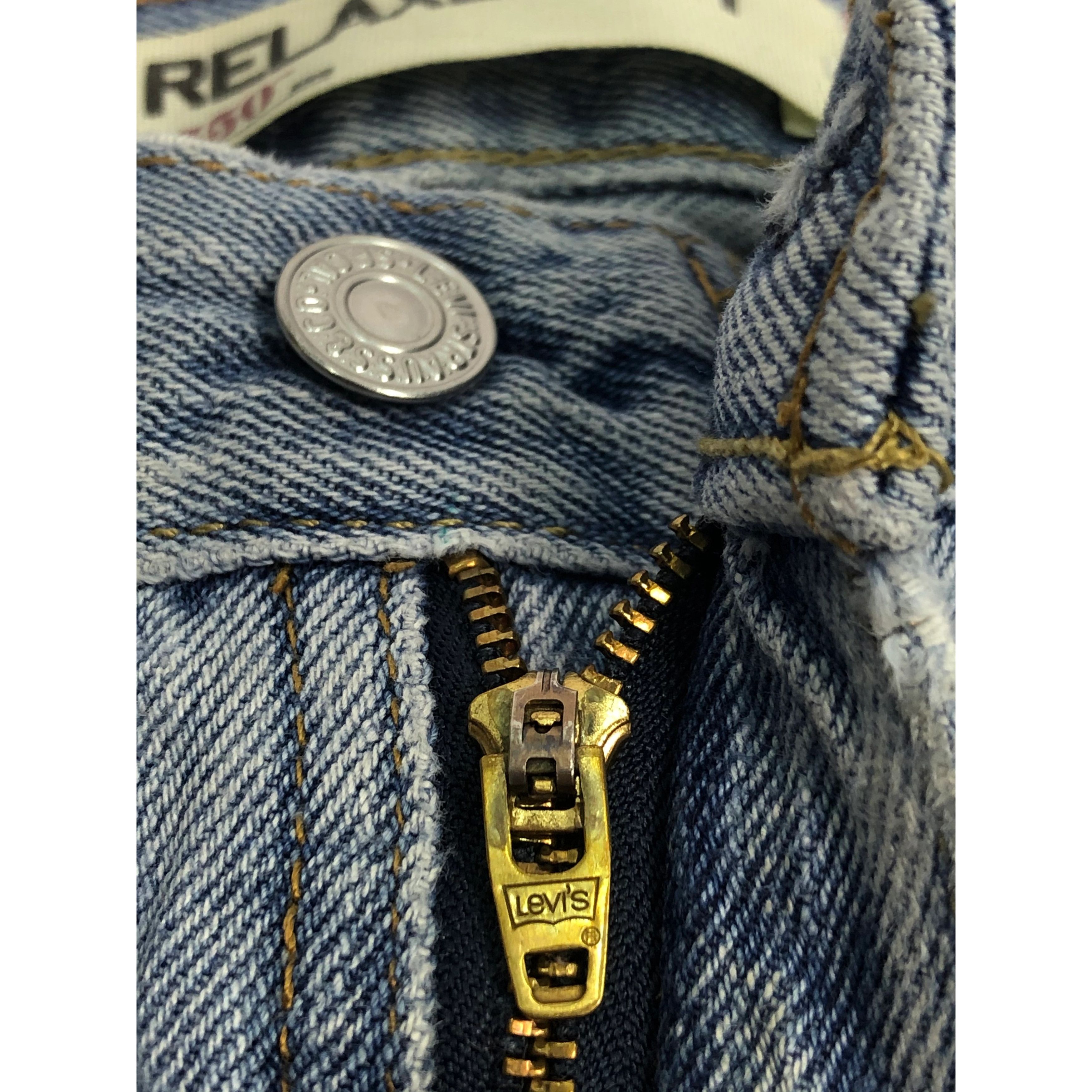 Levi's × Vintage Vintage Levis 550 Relaxed Fit Faded Denim DP0026 Size US 36 / EU 52 - 7 Thumbnail