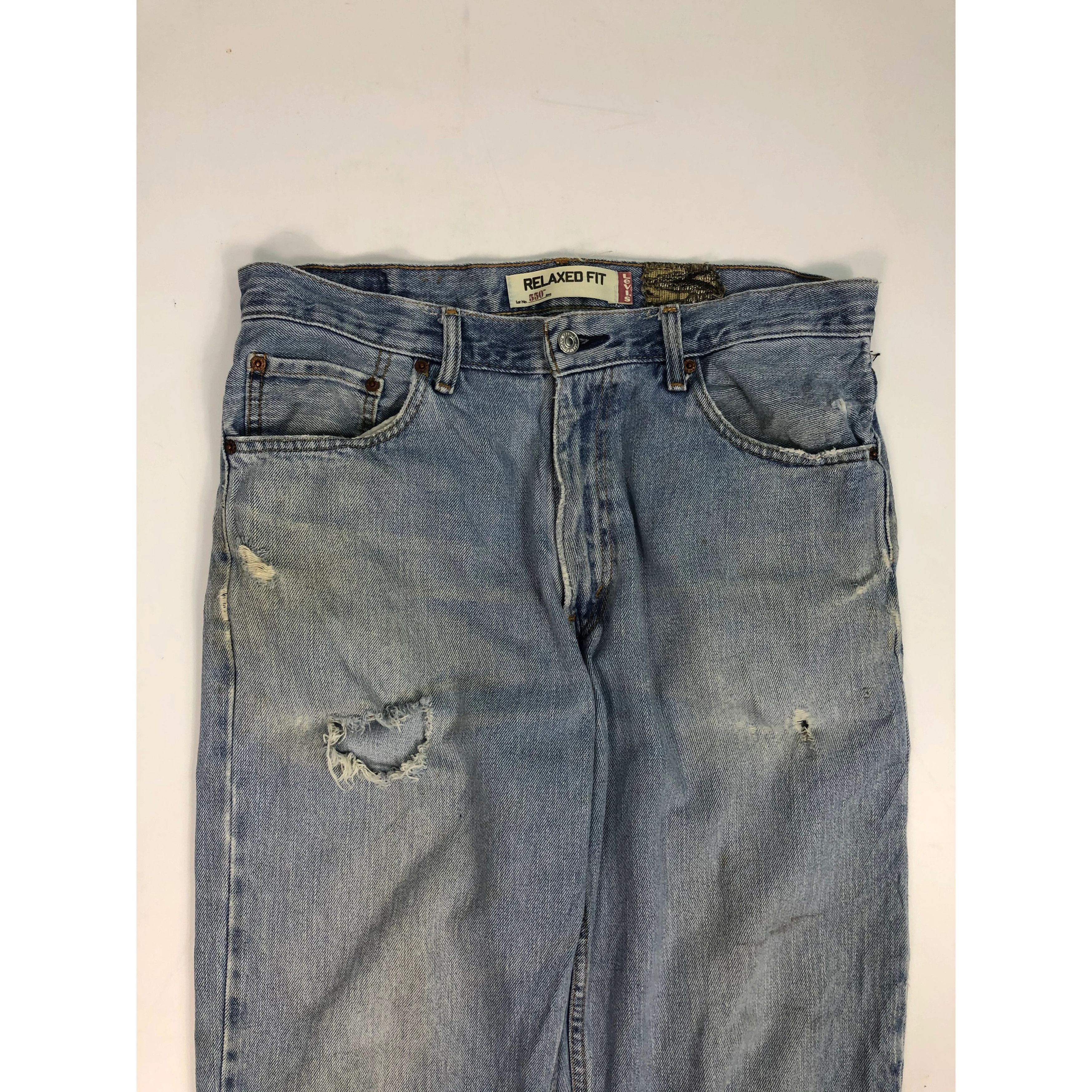 Levi's × Vintage Vintage Levis 550 Relaxed Fit Faded Denim DP0026 Size US 36 / EU 52 - 3 Thumbnail