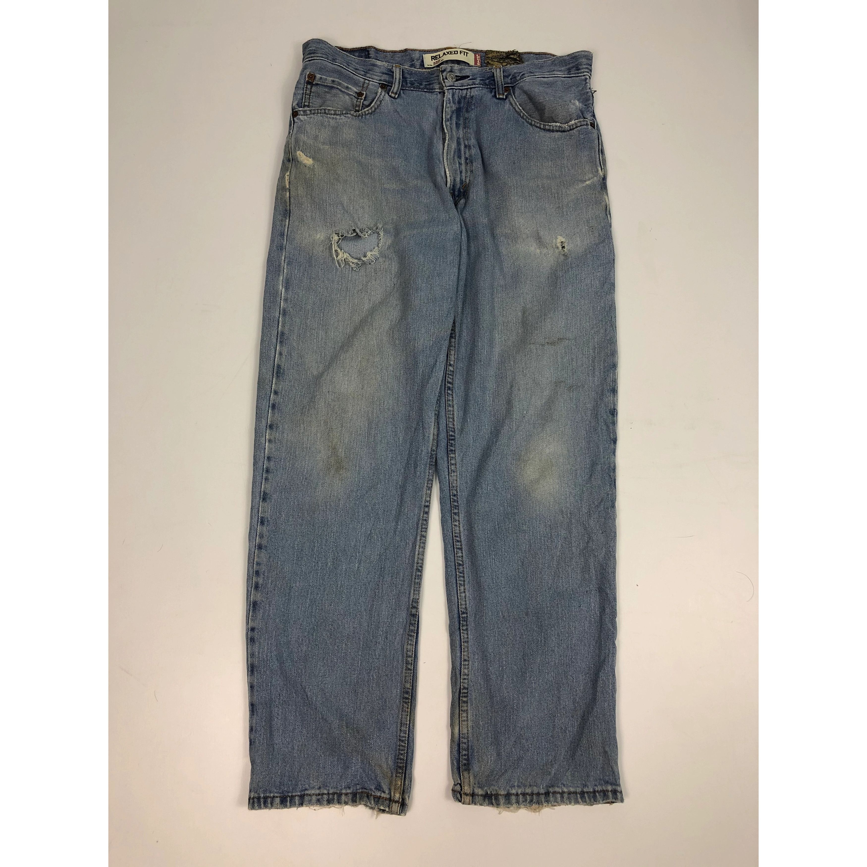 Levi's × Vintage Vintage Levis 550 Relaxed Fit Faded Denim DP0026 Size US 36 / EU 52 - 1 Thumbnail