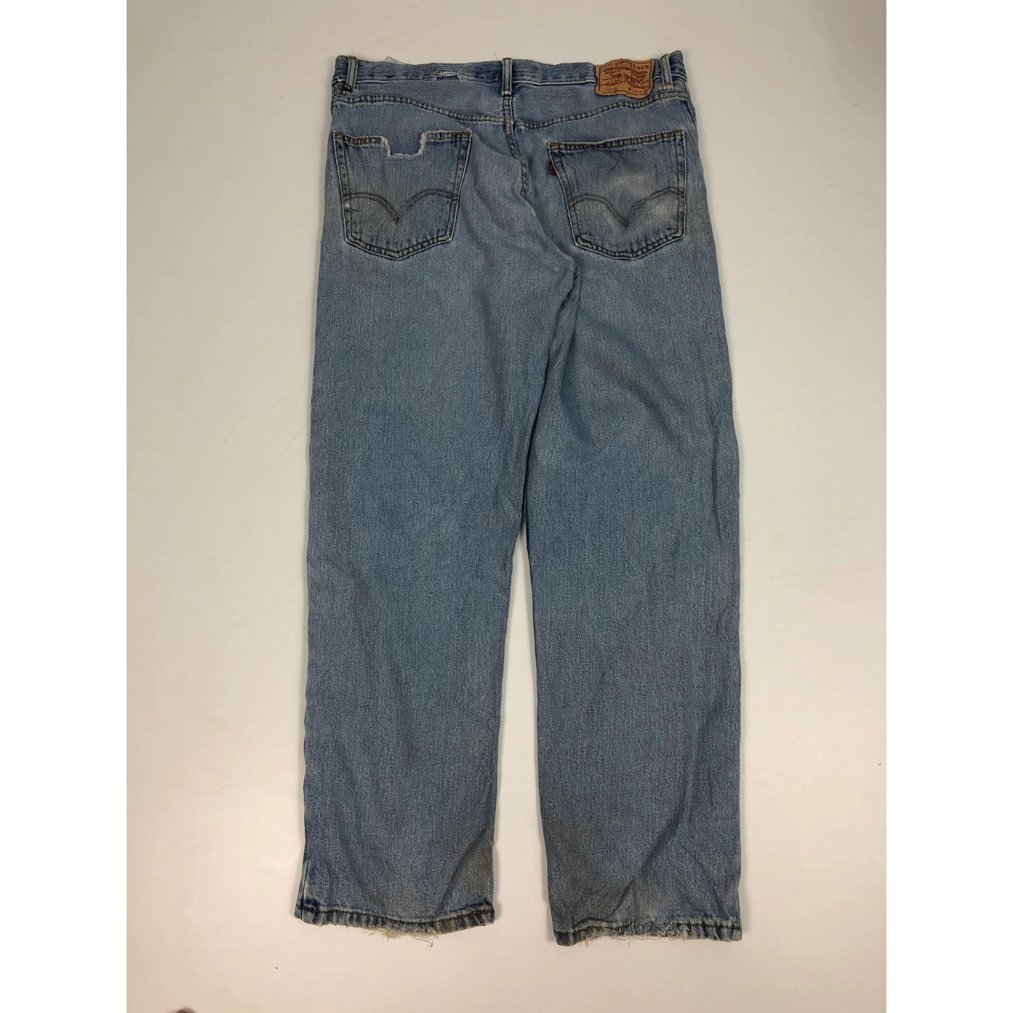 Levi's × Vintage Vintage Levis 550 Relaxed Fit Faded Denim DP0026 Size US 36 / EU 52 - 2 Thumbnail