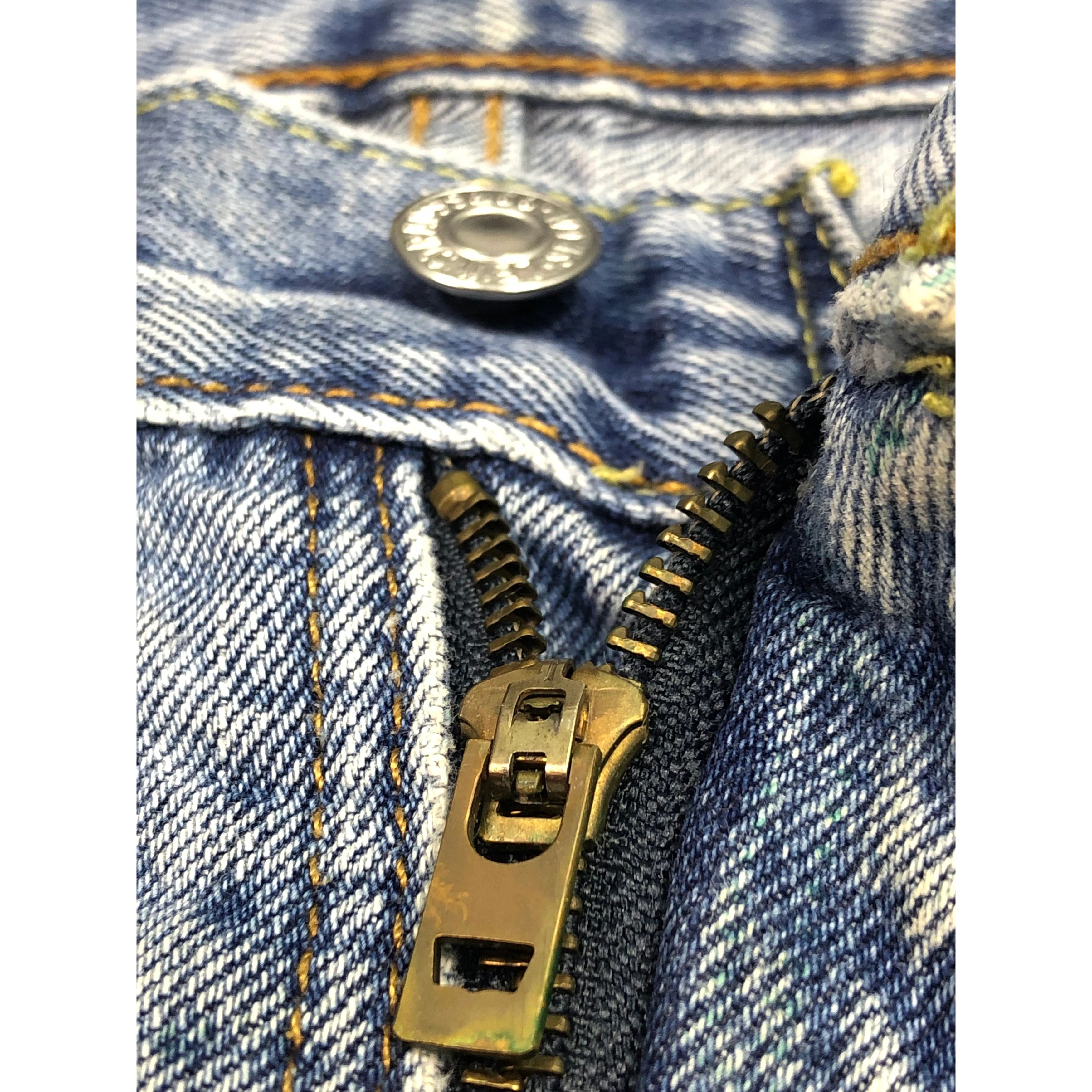 Levi's Vintage Levis 505 Regular Fit Faded Denim Size US 39 - 7 Thumbnail