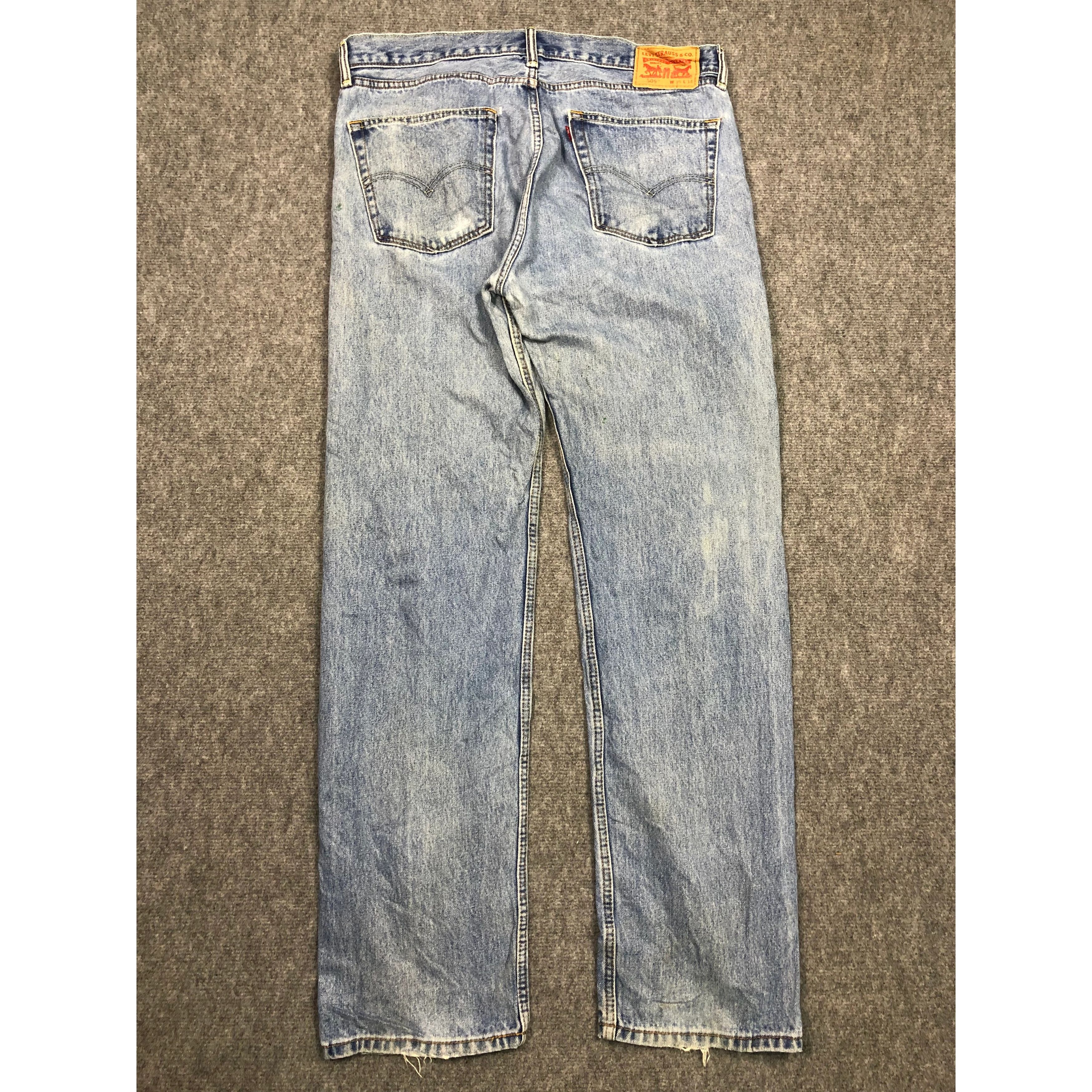 Levi's Vintage Levis 505 Regular Fit Faded Denim Size US 39 - 2 Thumbnail
