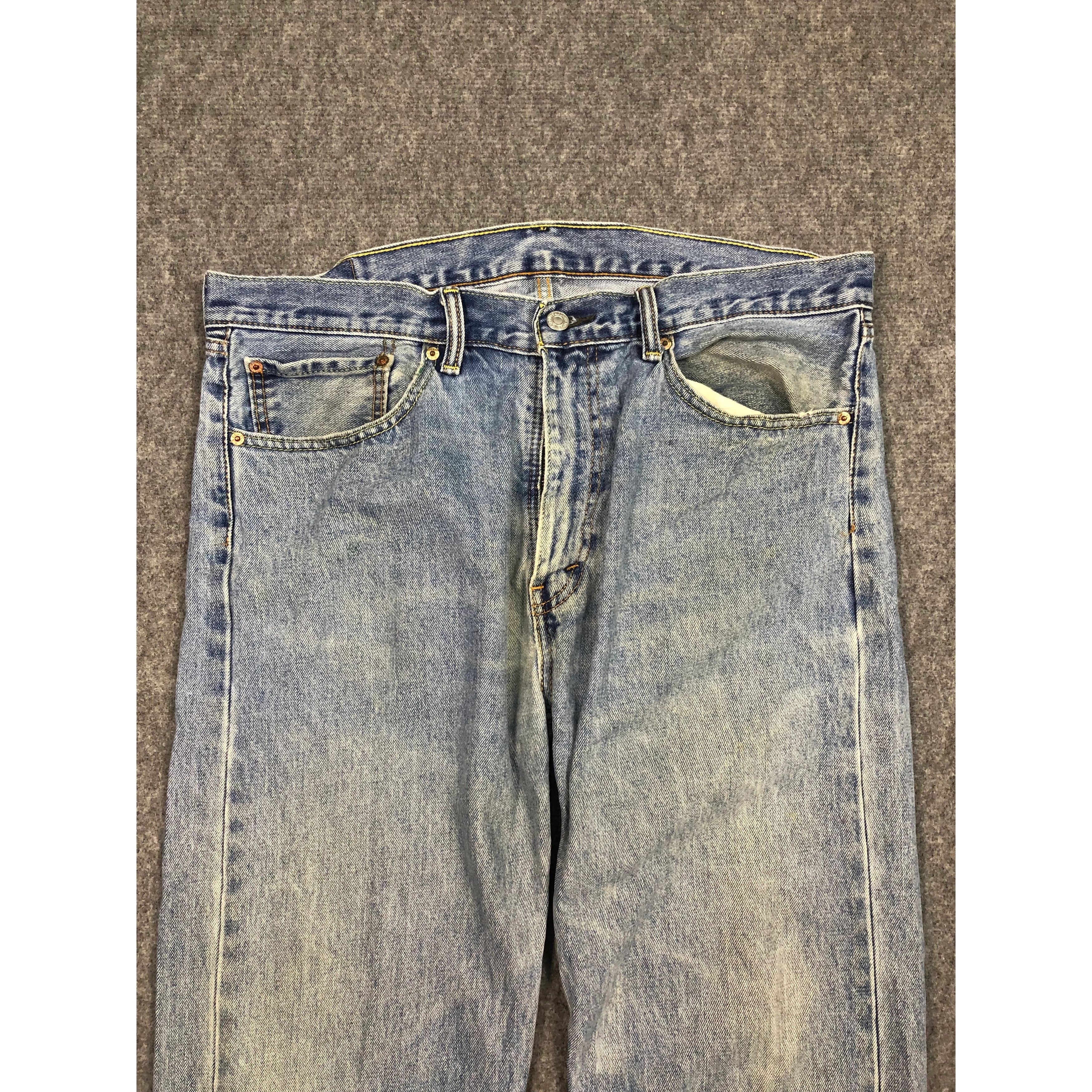 Levi's Vintage Levis 505 Regular Fit Faded Denim Size US 39 - 3 Thumbnail