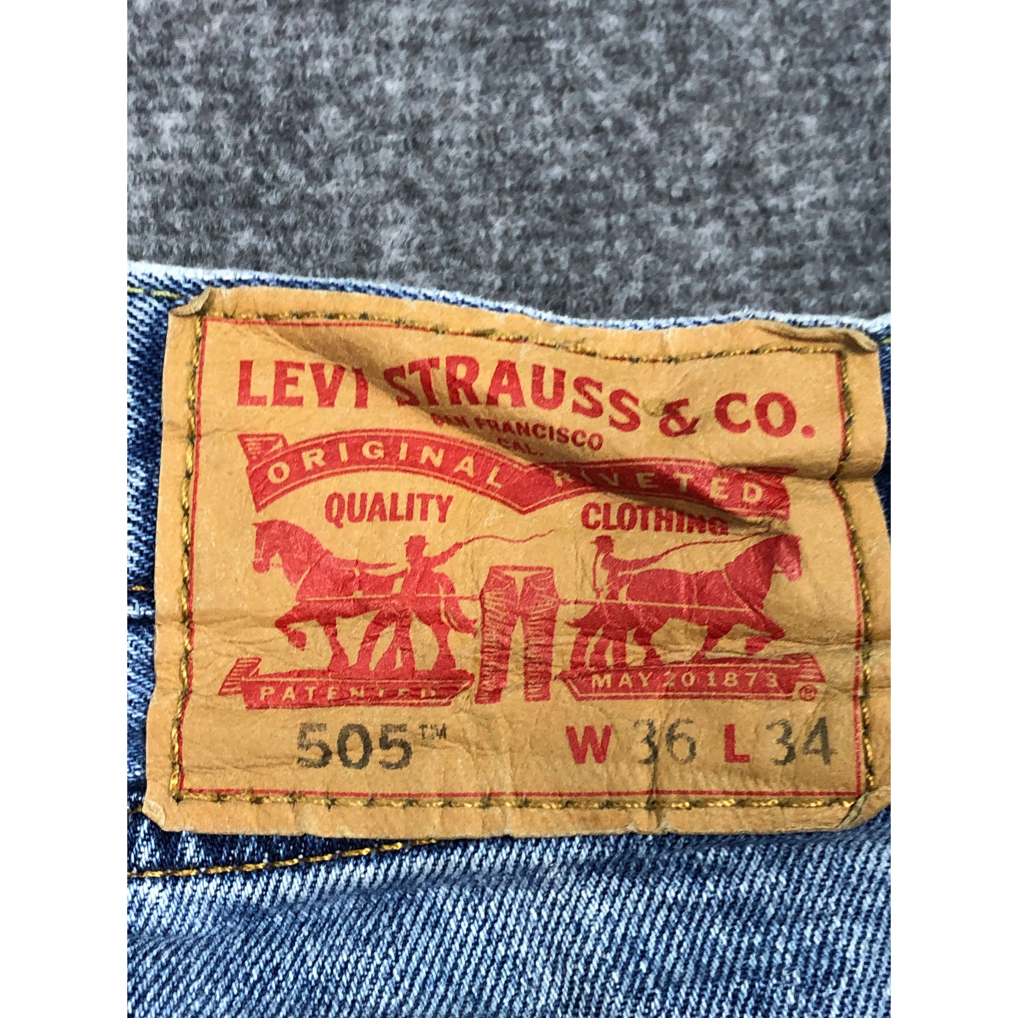 Levi's Vintage Levis 505 Regular Fit Faded Denim Size US 39 - 5 Thumbnail